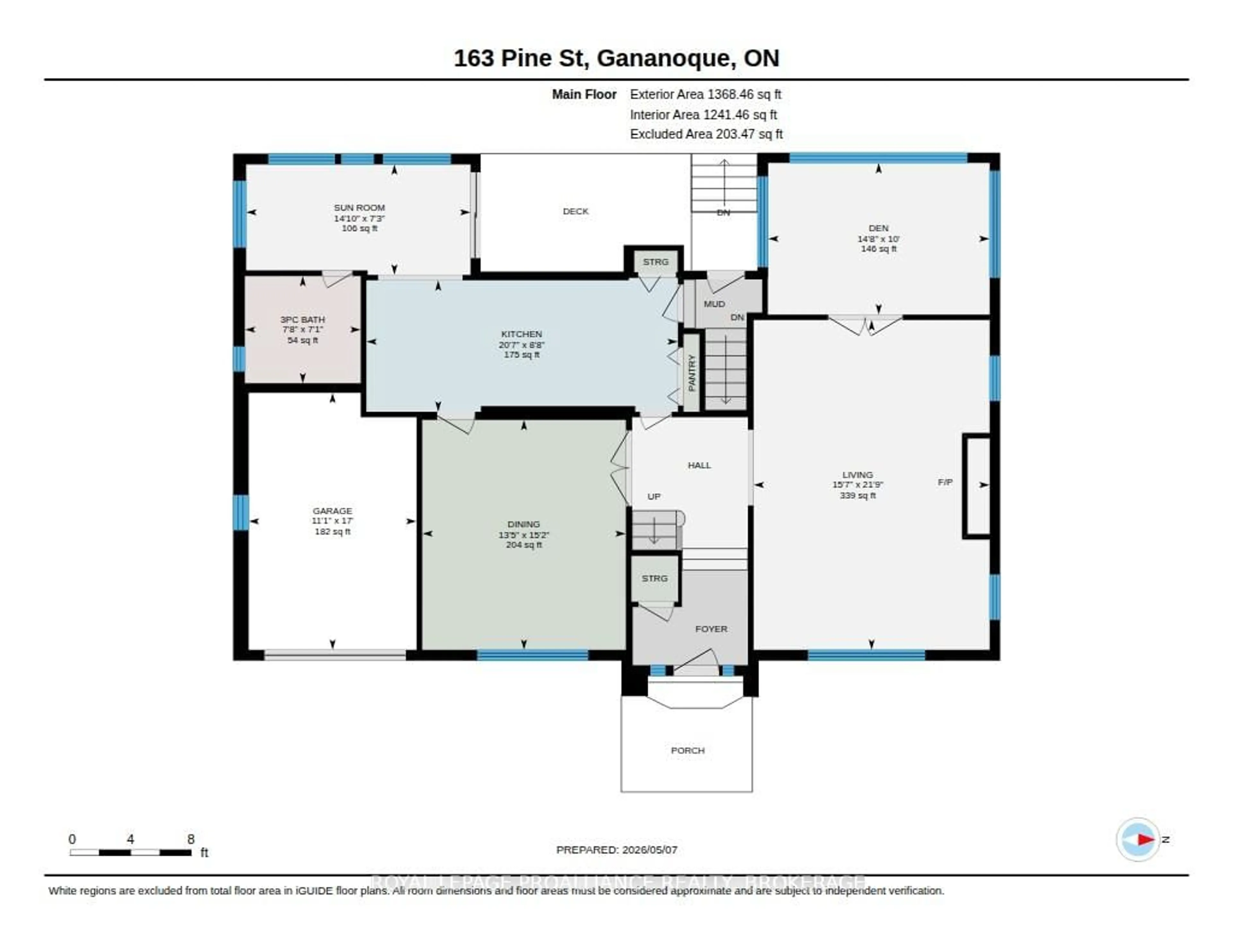 Floor plan for 163 Pine St, Gananoque Ontario K7G 1C6
