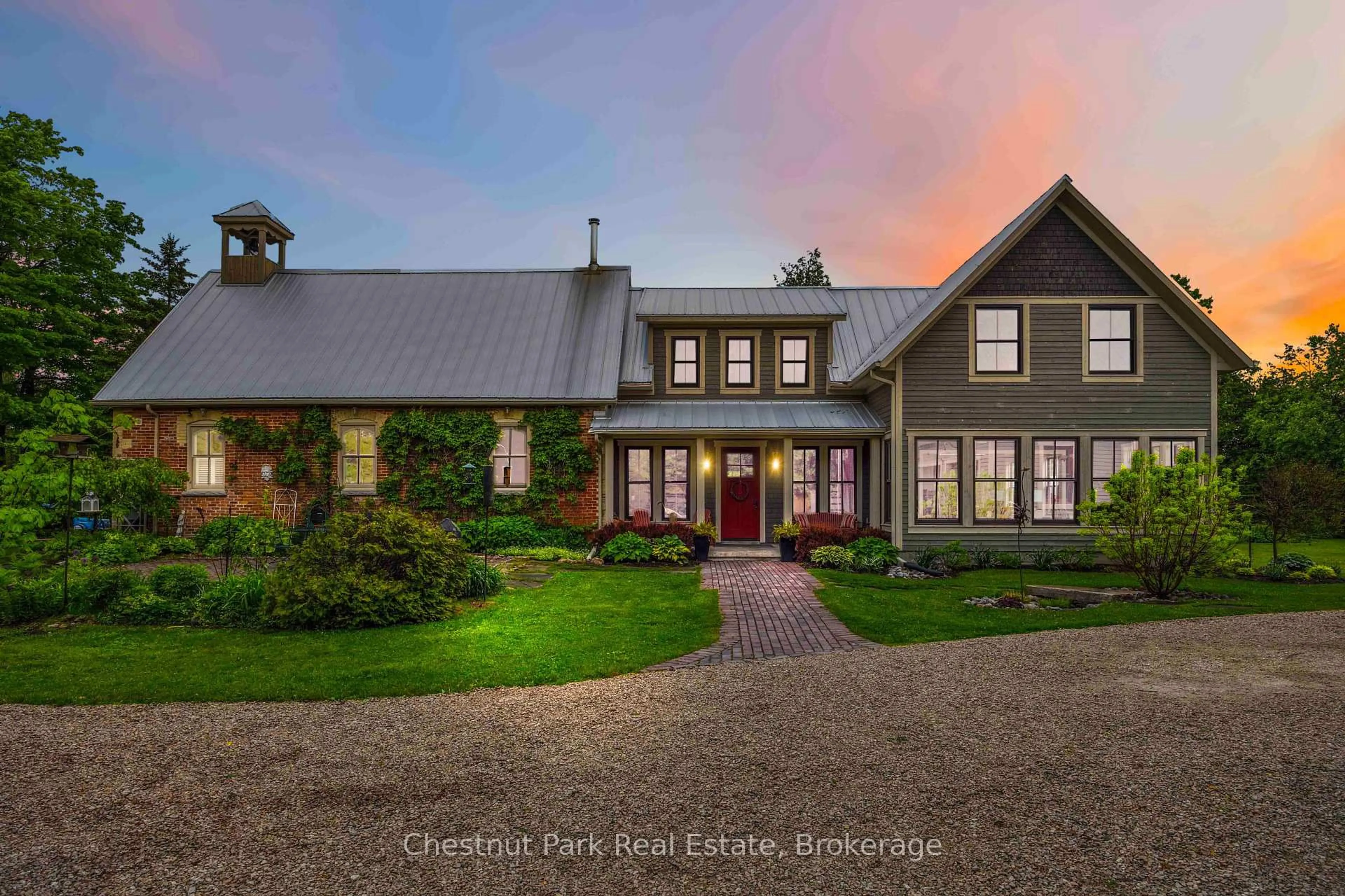 A pic from outside/outdoor area/front of a property/back of a property/a pic from drone, street for 553763 Road 55, Grey Highlands Ontario N0C 1J0