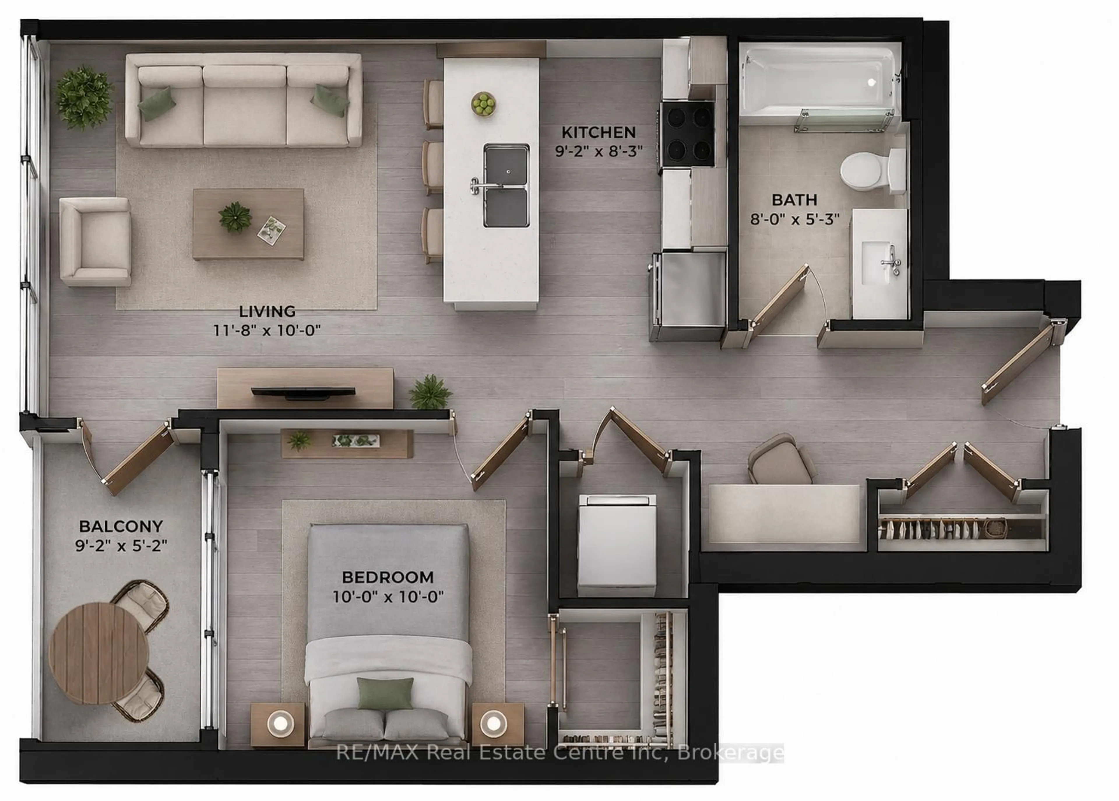 Floor plan for 108 Garment St #1209, Kitchener Ontario N2G 0E2