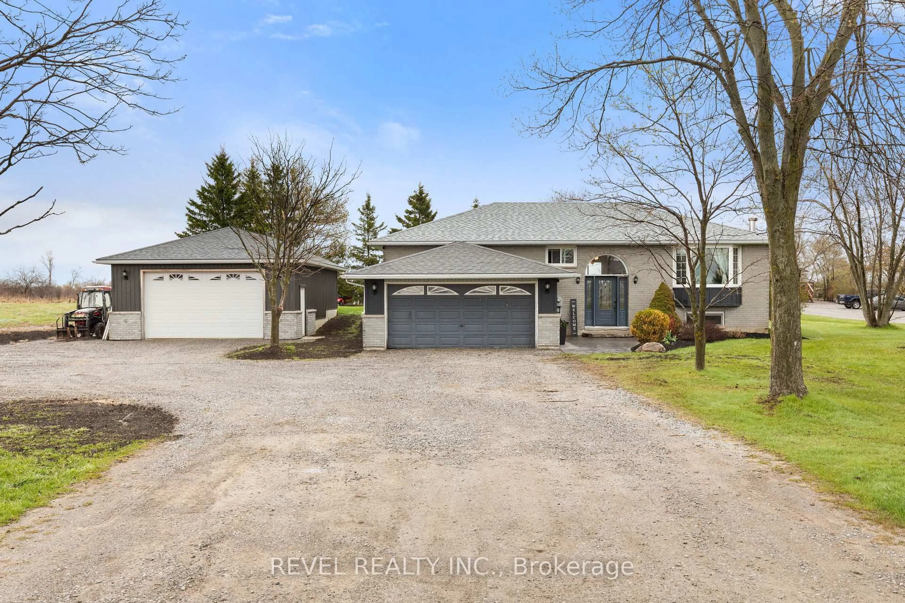 A pic from outside/outdoor area/front of a property/back of a property/a pic from drone, street for 124 Highway 36, Kawartha Lakes Ontario K9V 4R4