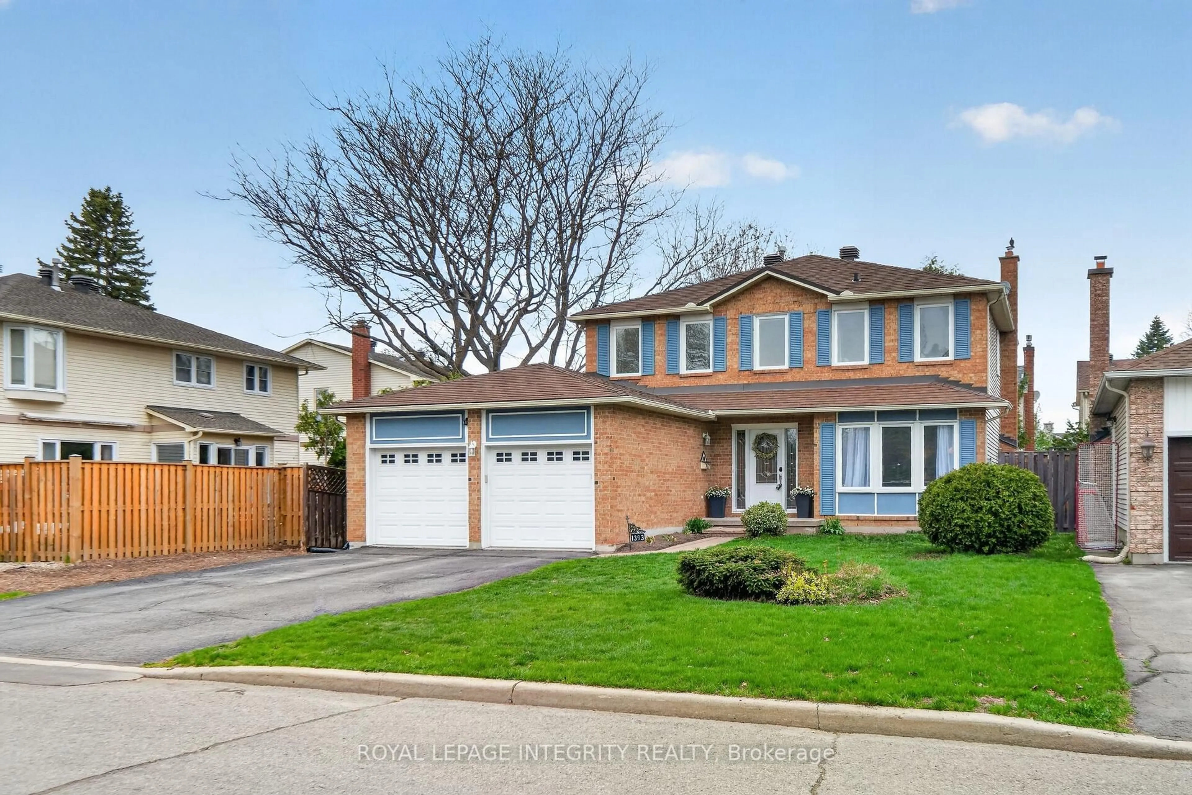 Home with brick exterior material, street for 1393 Bouton D'Or Way, Ottawa Ontario K1E 3L3
