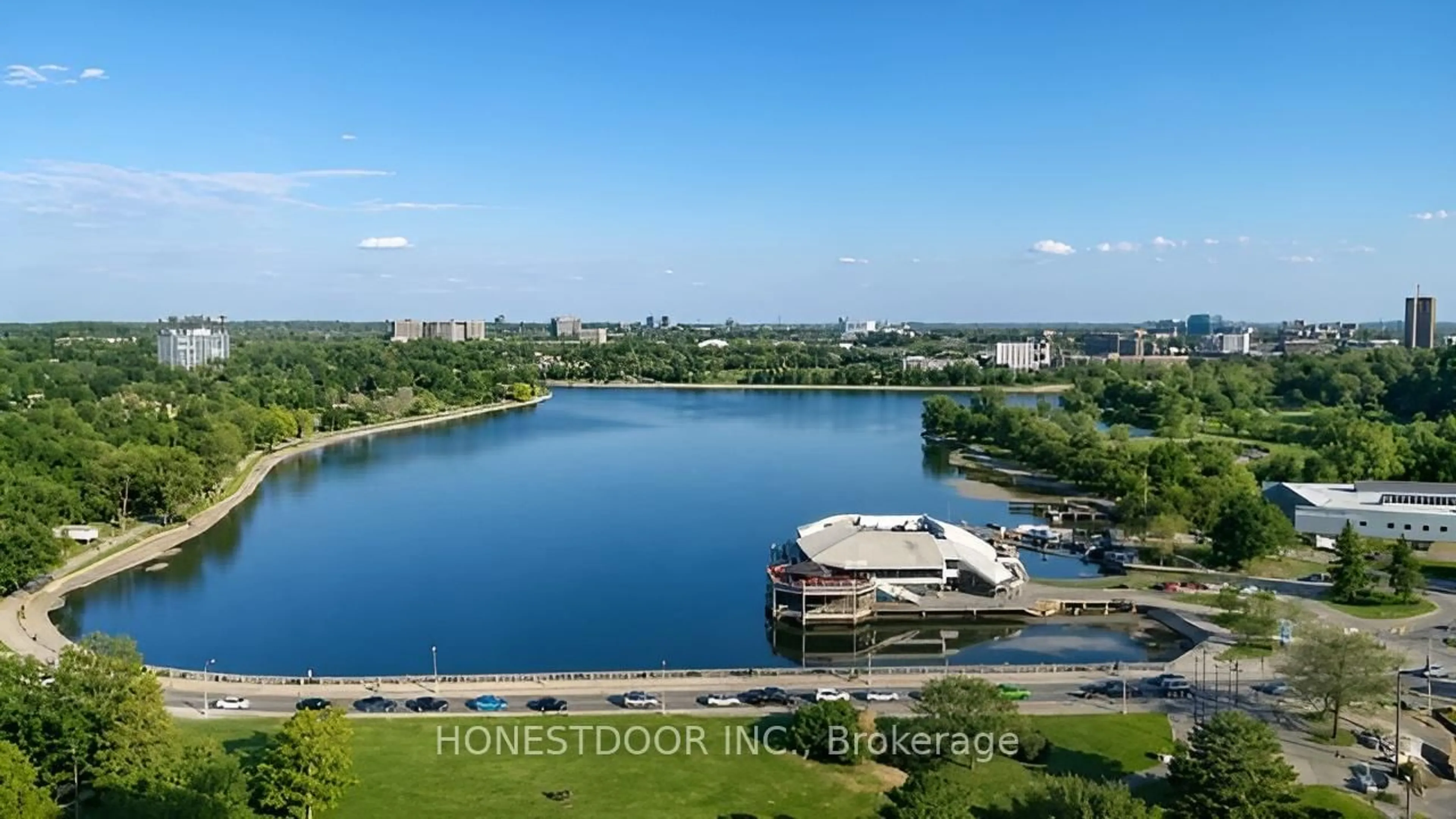 A pic from outside/outdoor area/front of a property/back of a property/a pic from drone, water/lake/river/ocean view for 805 Carling Ave #1704, Ottawa Ontario K1S 5W9