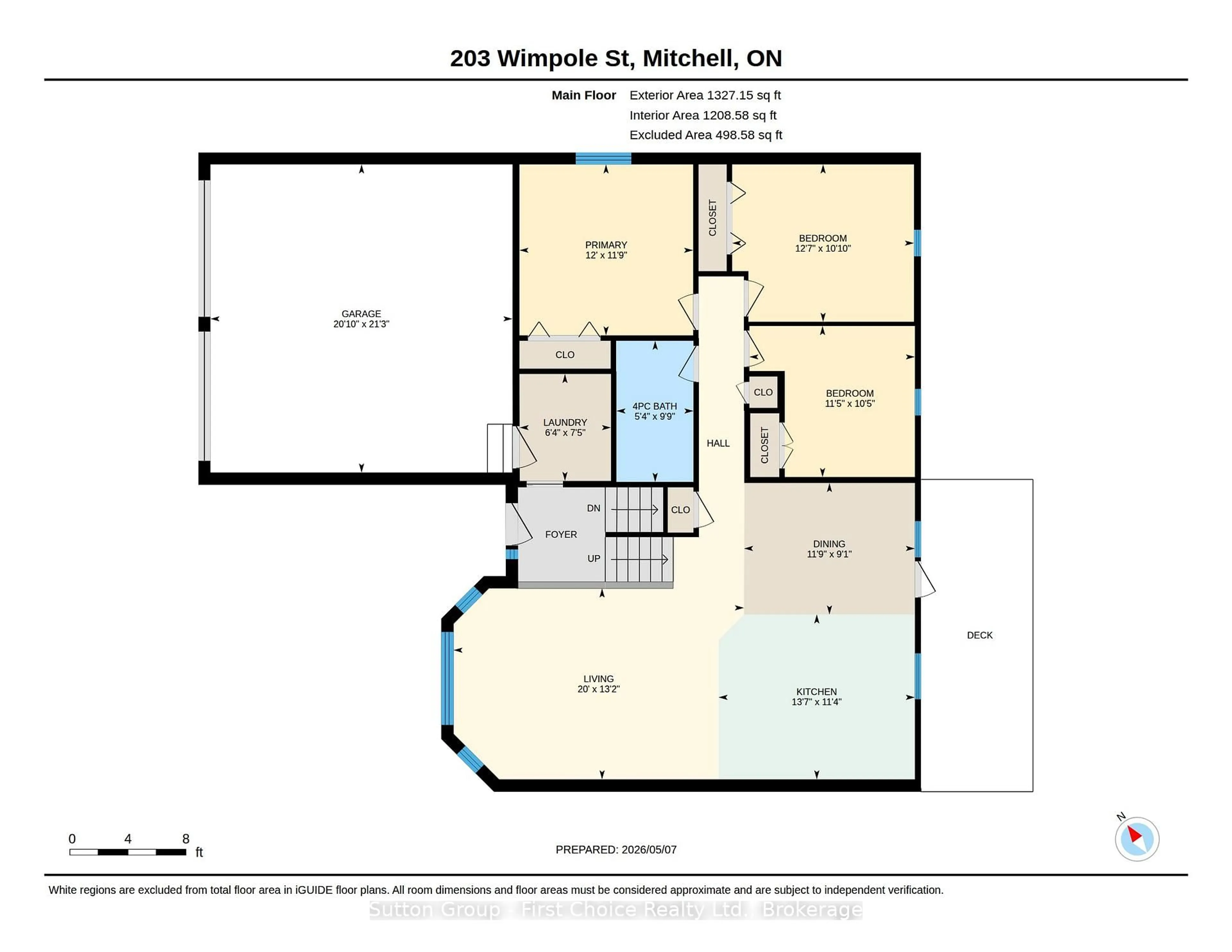 Floor plan for 203 Wimpole St, West Perth Ontario N0K 1N0