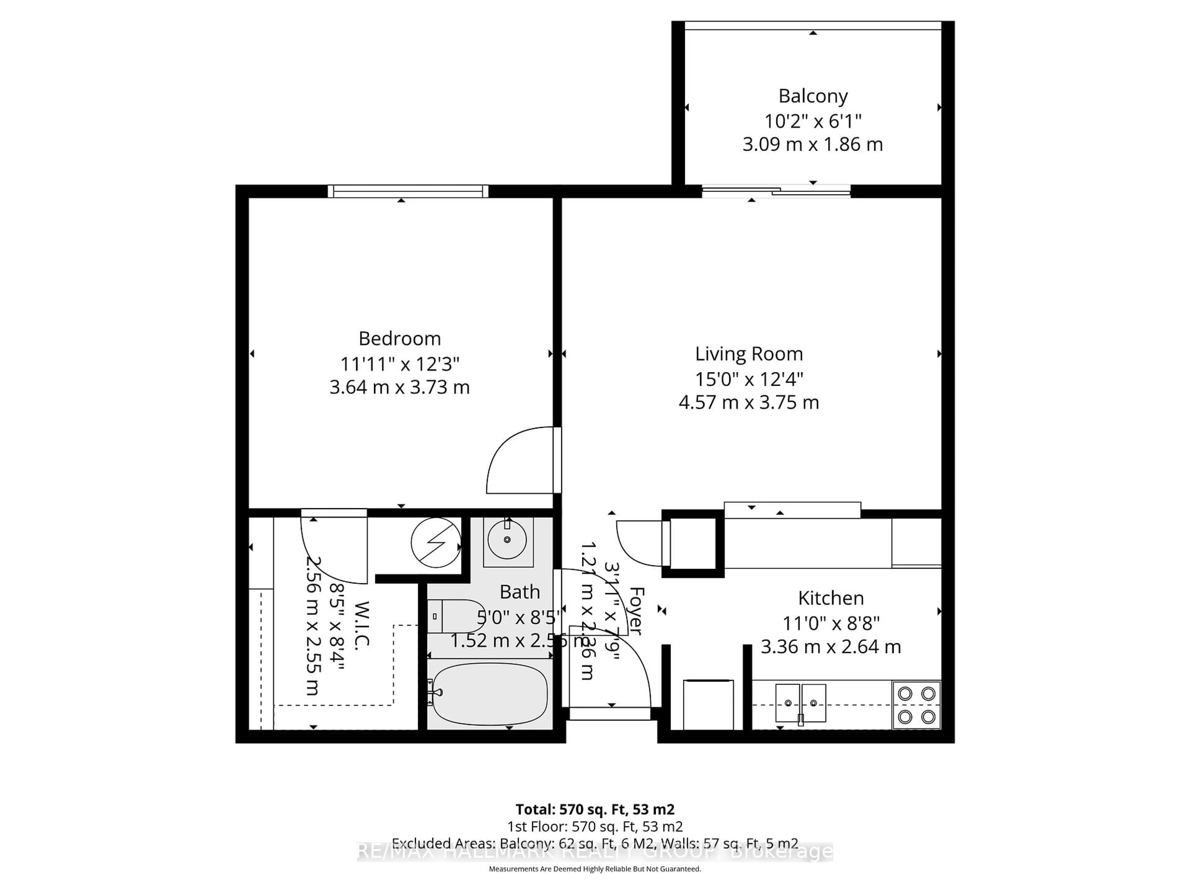 Floor plan for 270 Brittany Dr #214, Ottawa Ontario K1K 4M3