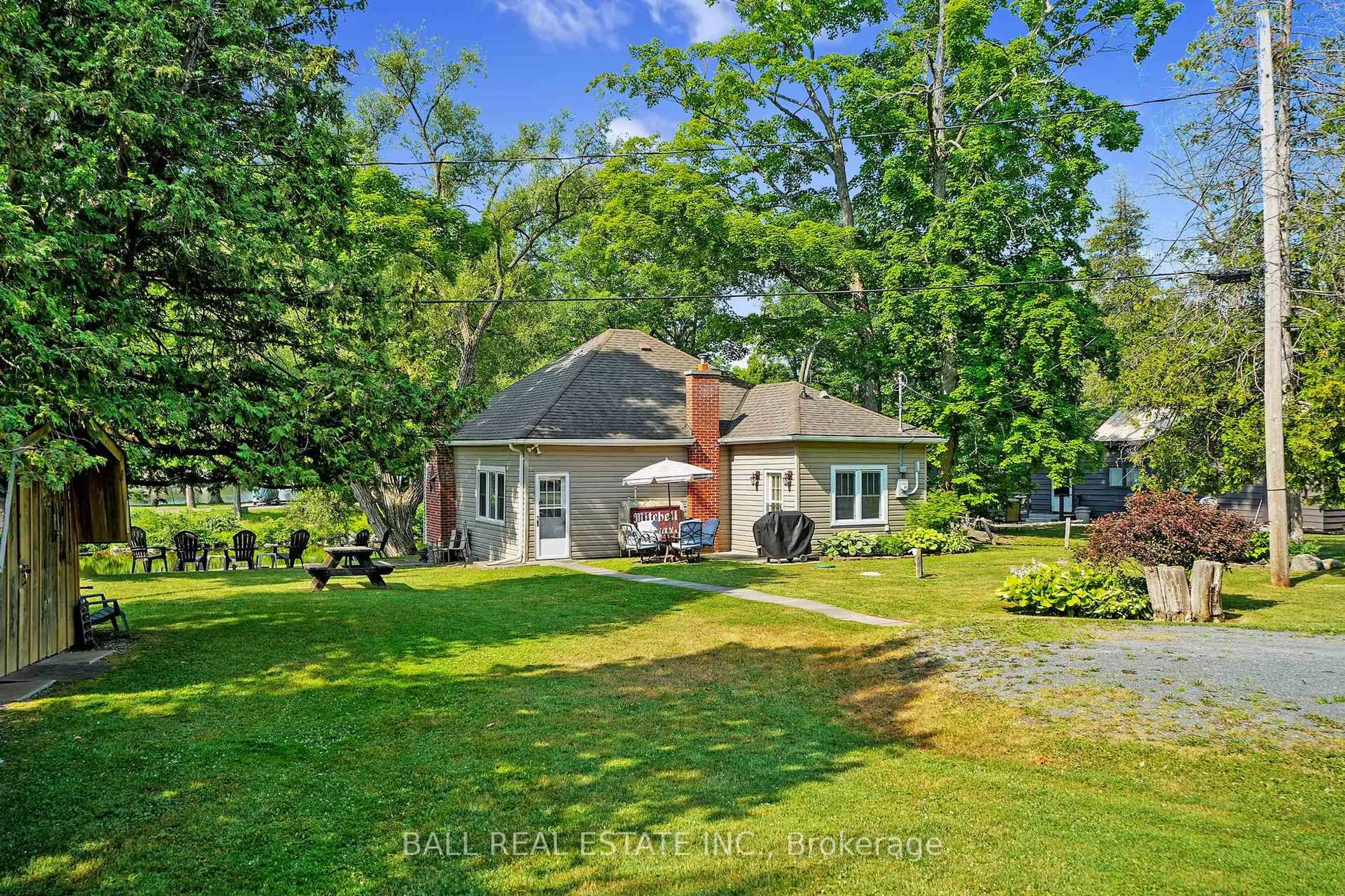 A pic from outside/outdoor area/front of a property/back of a property/a pic from drone, water/lake/river/ocean view for 74 Lucky Strike Rd, Trent Hills Ontario K0L 1Z0