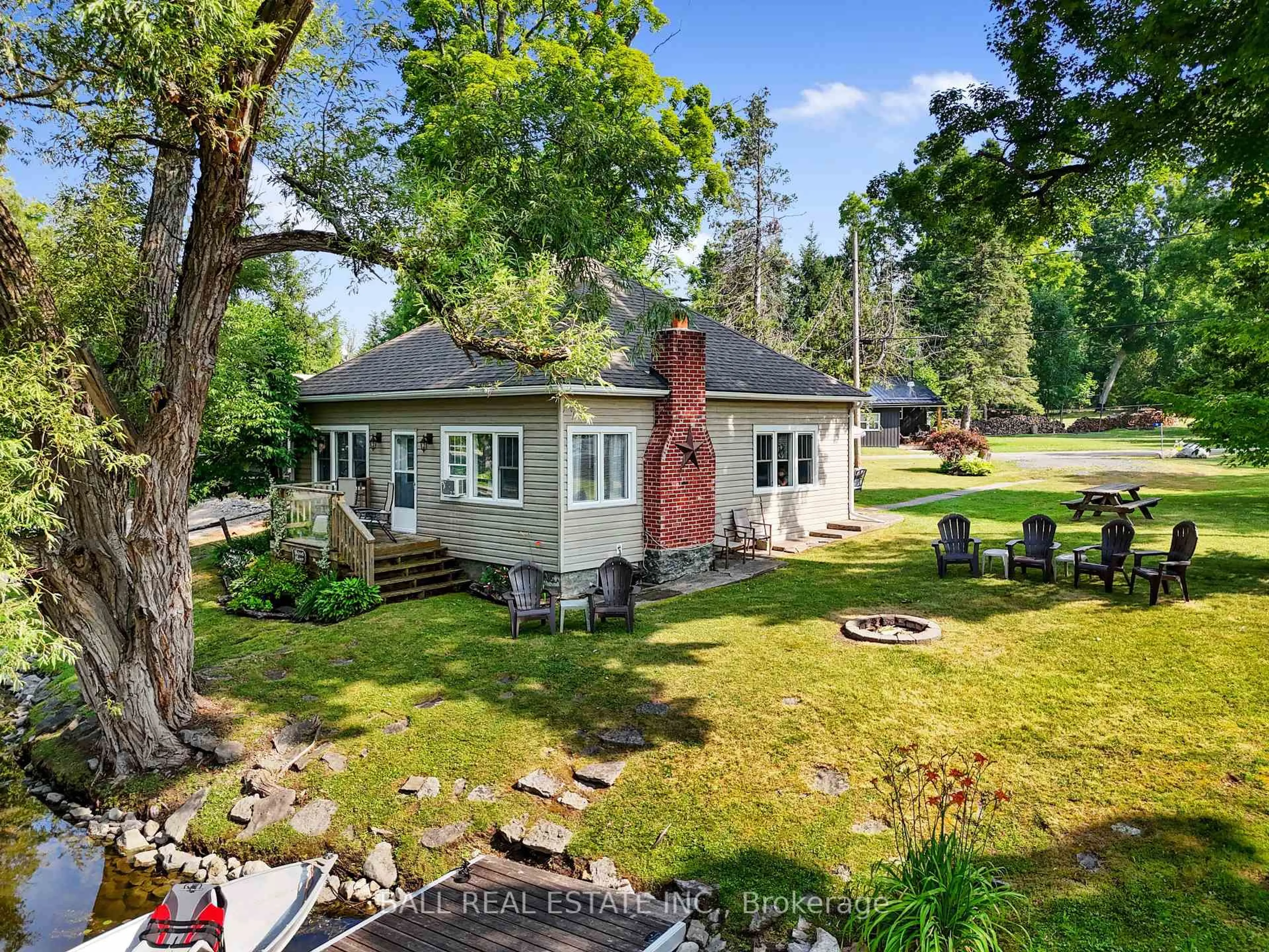 A pic from outside/outdoor area/front of a property/back of a property/a pic from drone, water/lake/river/ocean view for 74 Lucky Strike Rd, Trent Hills Ontario K0L 1Z0
