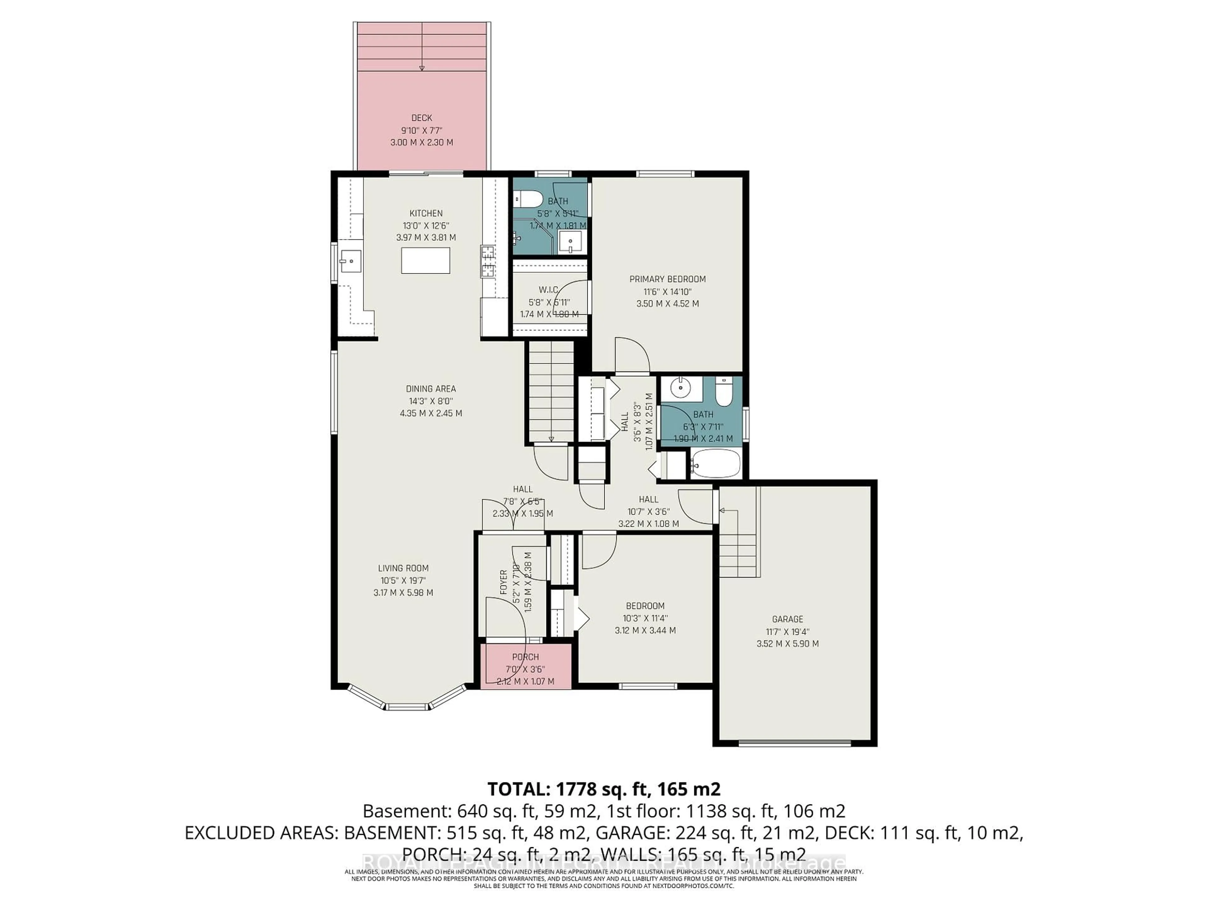 Floor plan for 25 Decaria Blvd, Perth Ontario K7H 3P8