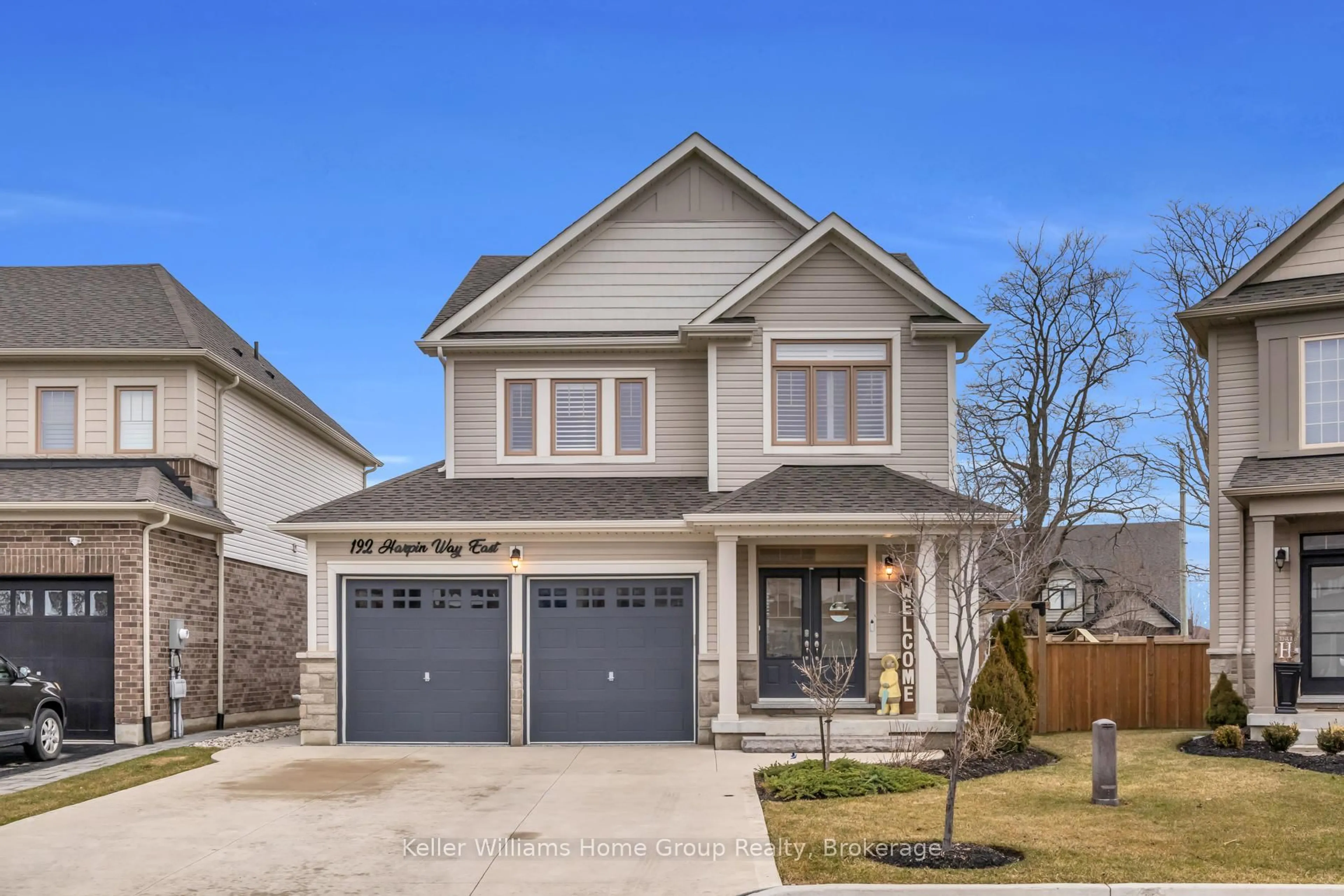 Home with brick exterior material, street for 192 Harpin Way, Centre Wellington Ontario N1M 0G8