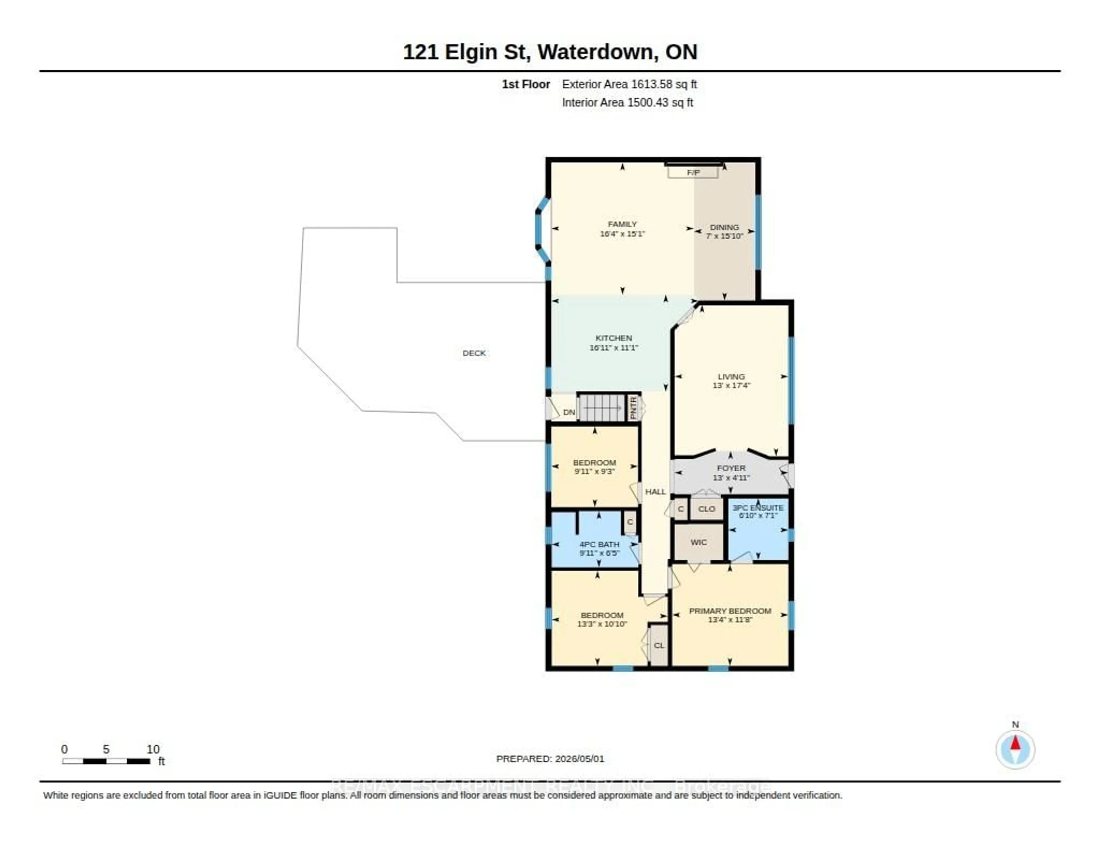 Floor plan for 121 ELGIN St, Hamilton Ontario L0R 2H0