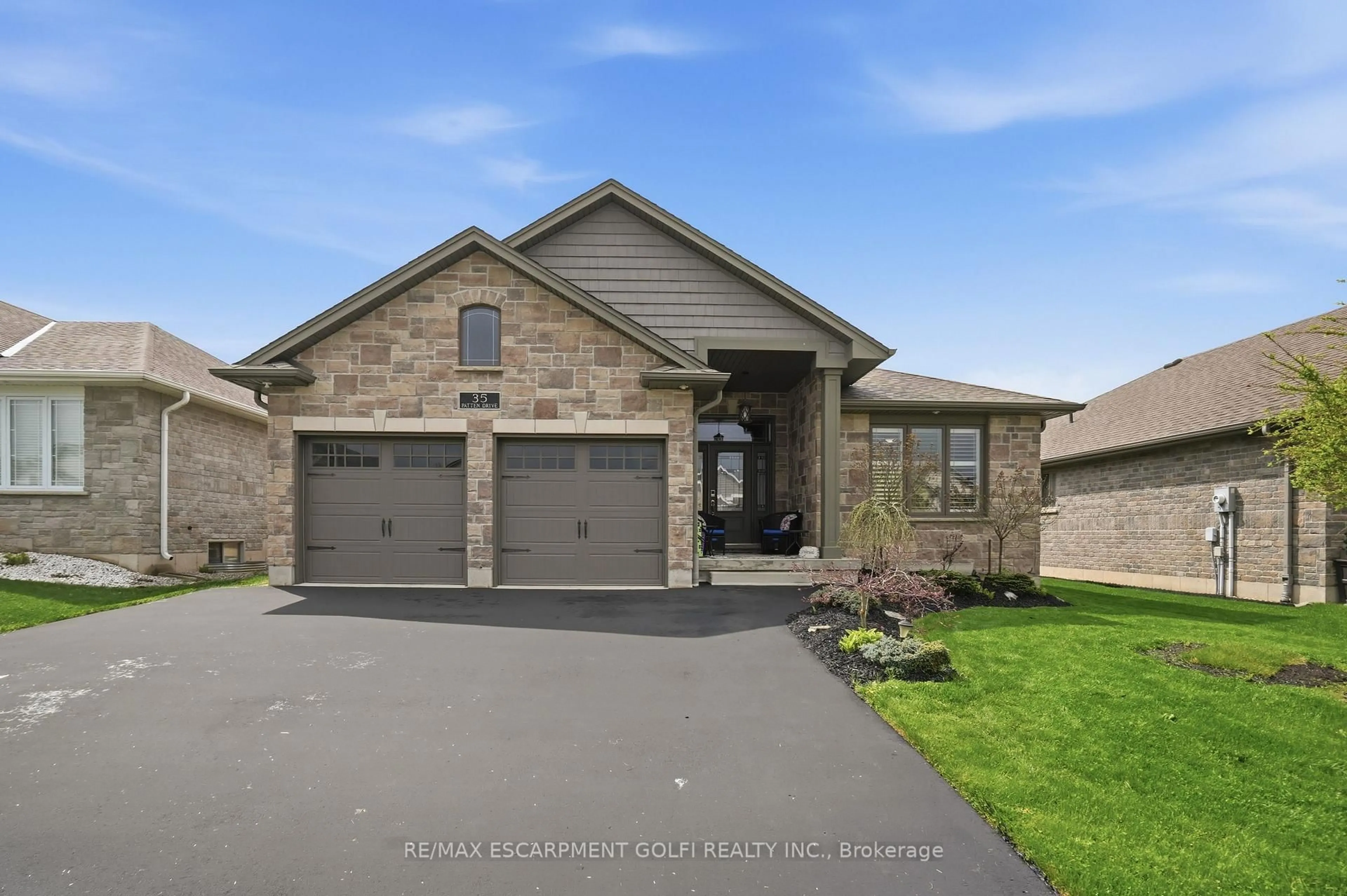 Home with brick exterior material, street for 35 Patten Dr, Brant Ontario N0E 1N0