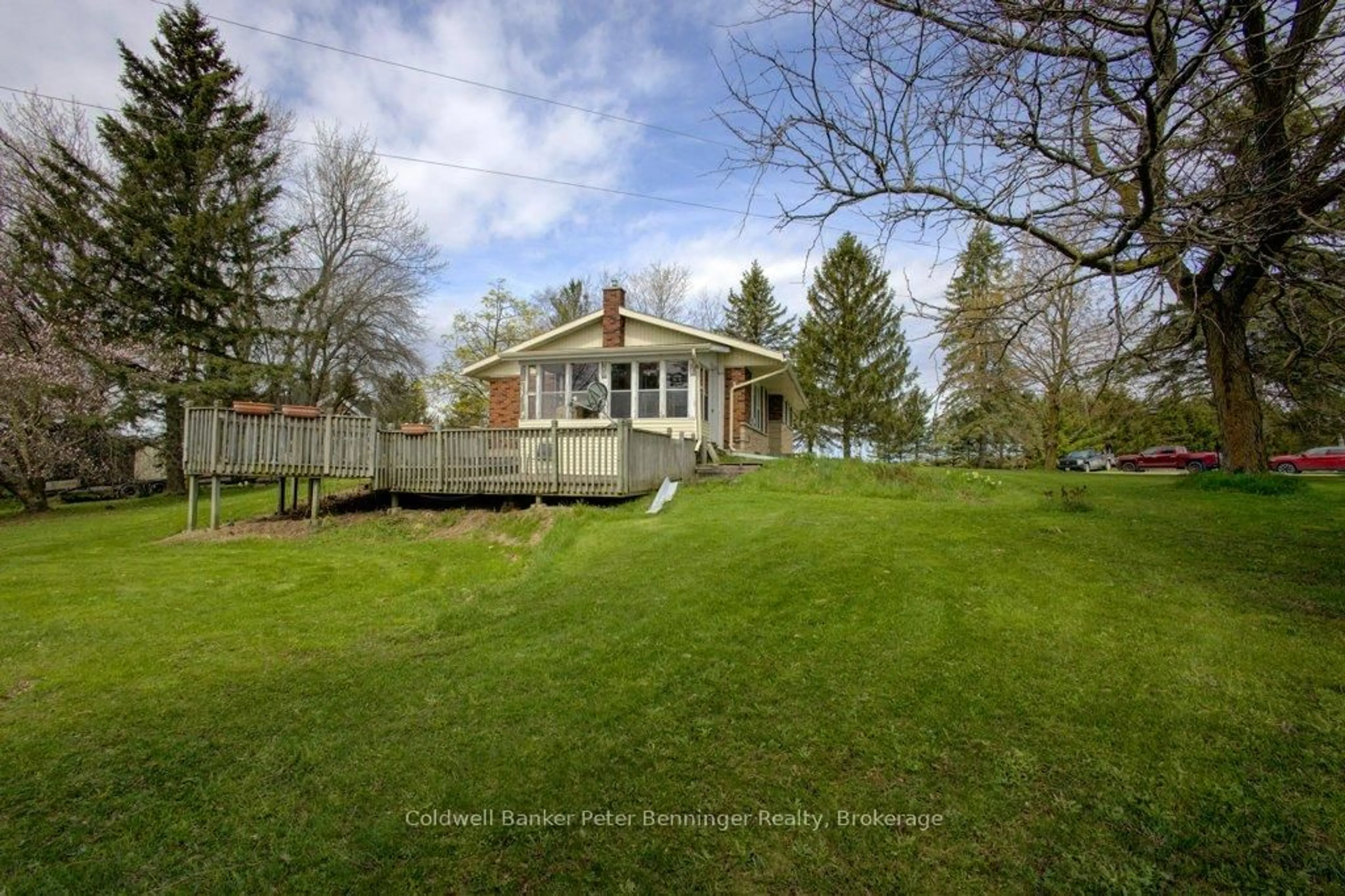 A pic from outside/outdoor area/front of a property/back of a property/a pic from drone, water/lake/river/ocean view for 253 2nd Concession, Arran-Elderslie Ontario N0H 1L0
