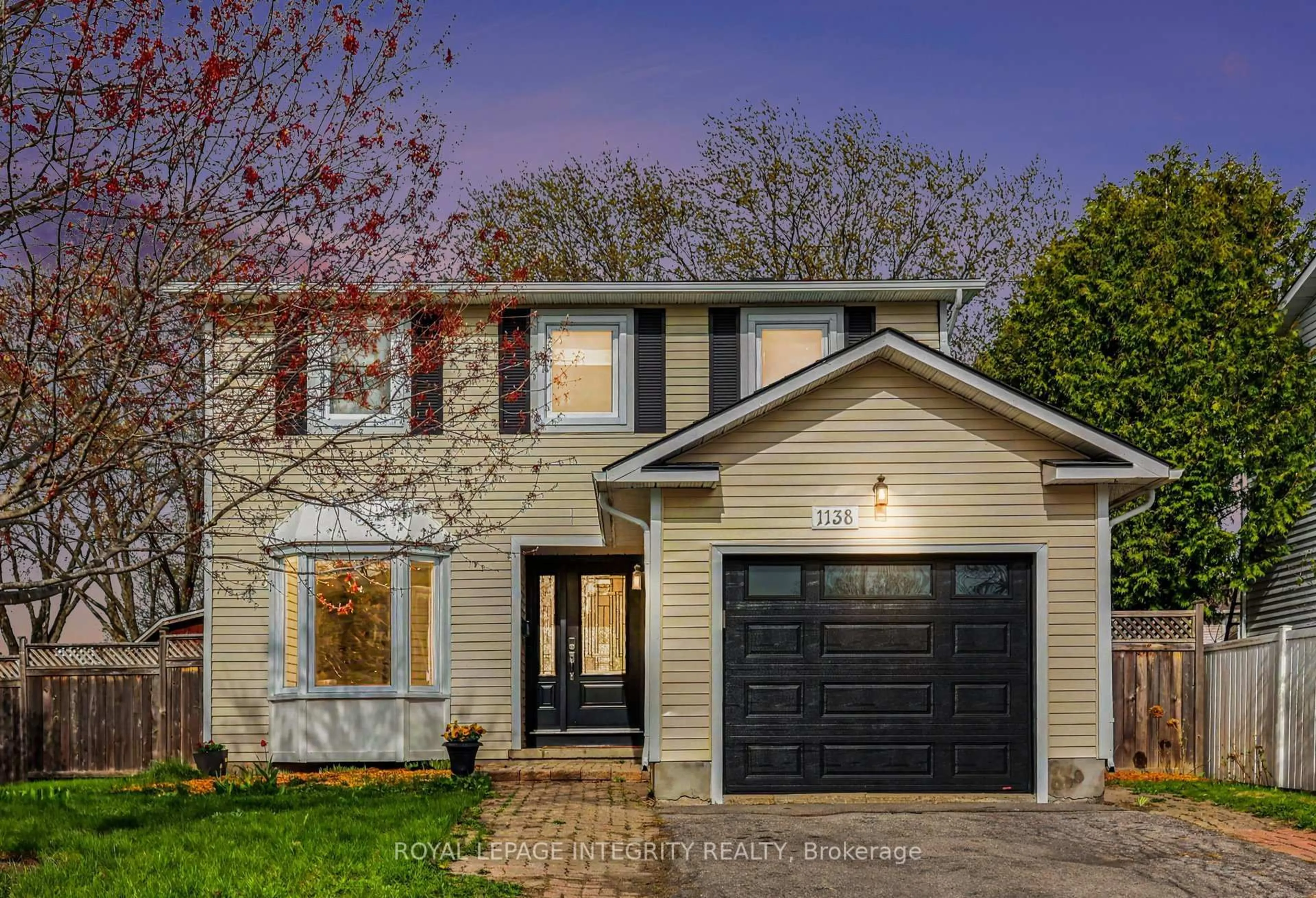 Home with vinyl exterior material, street for 1138 St Germain Cres, Ottawa Ontario K1C 2L8