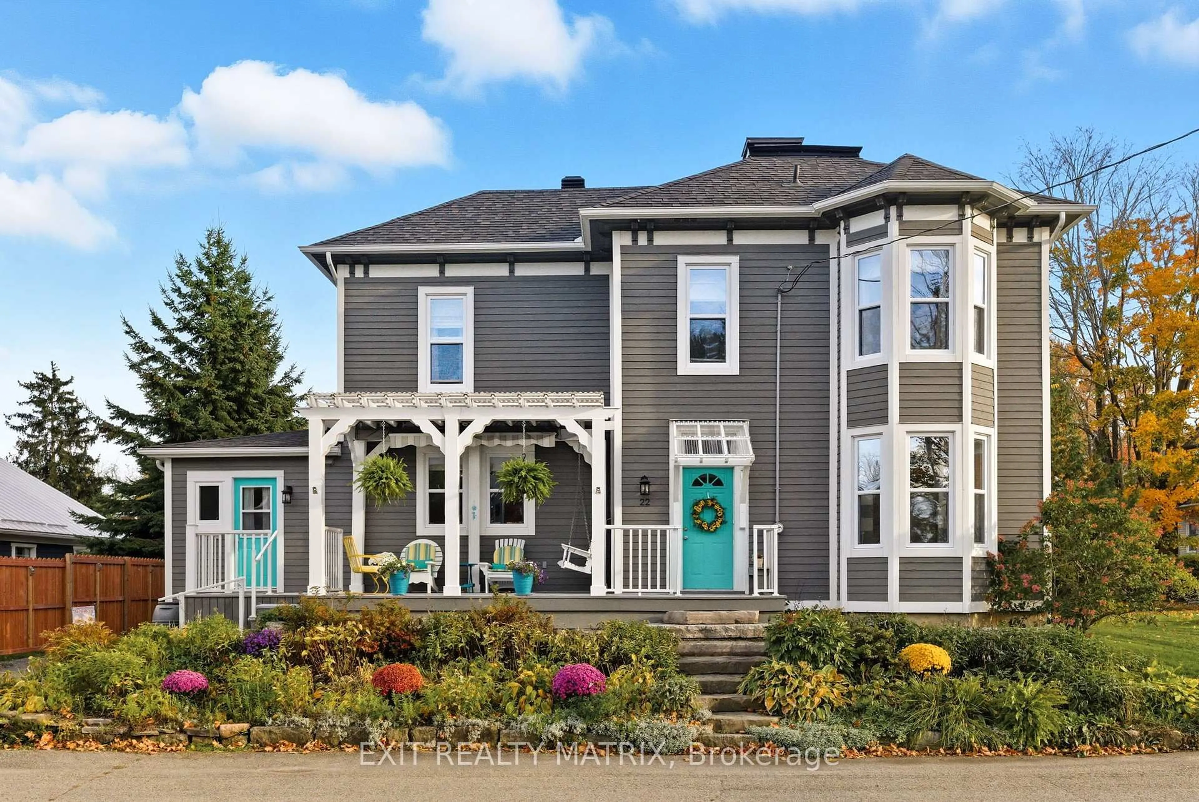 Home with vinyl exterior material, street for 22 Water St, Rideau Lakes Ontario K0G 1V0