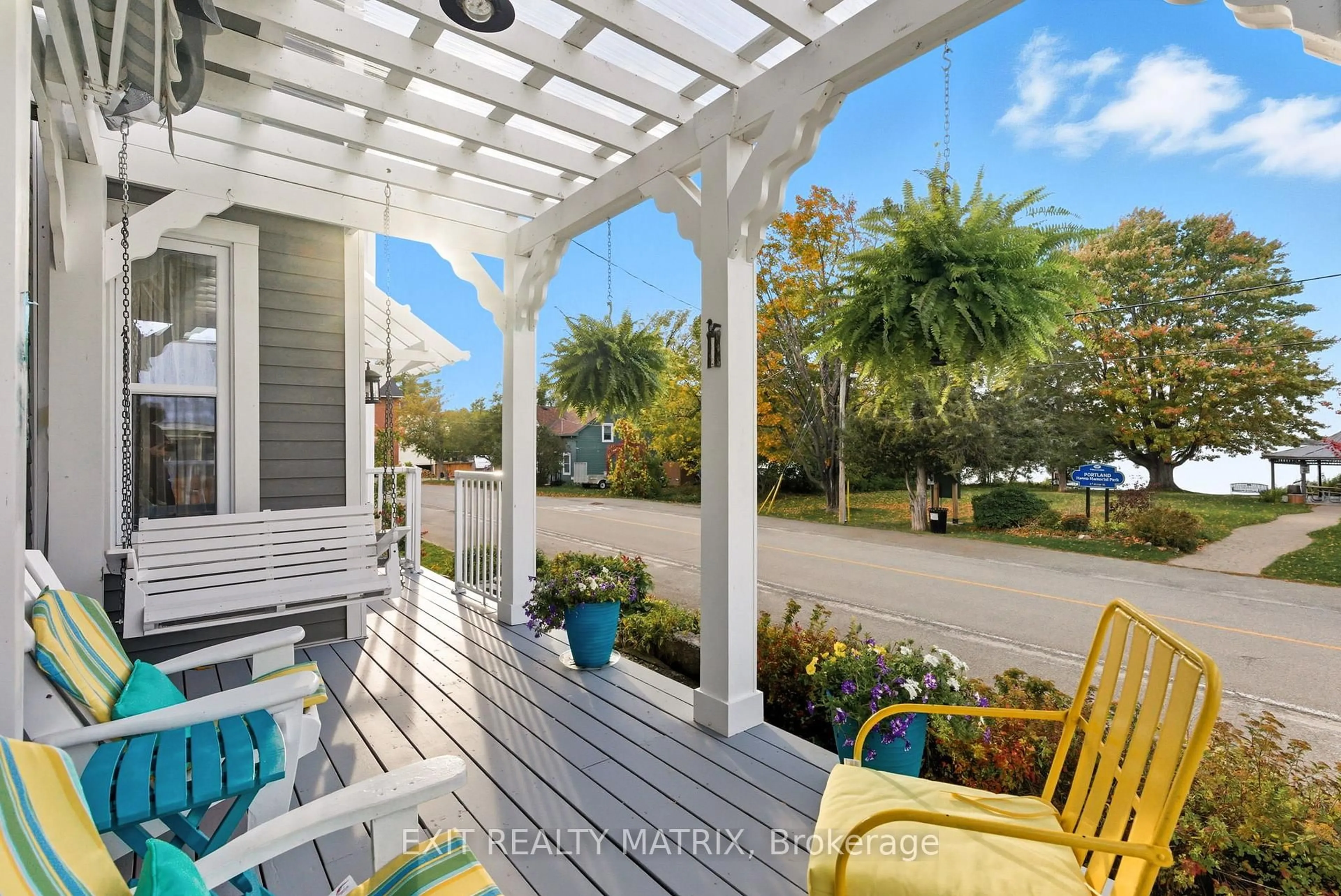 Patio, water/lake/river/ocean view for 22 Water St, Rideau Lakes Ontario K0G 1V0