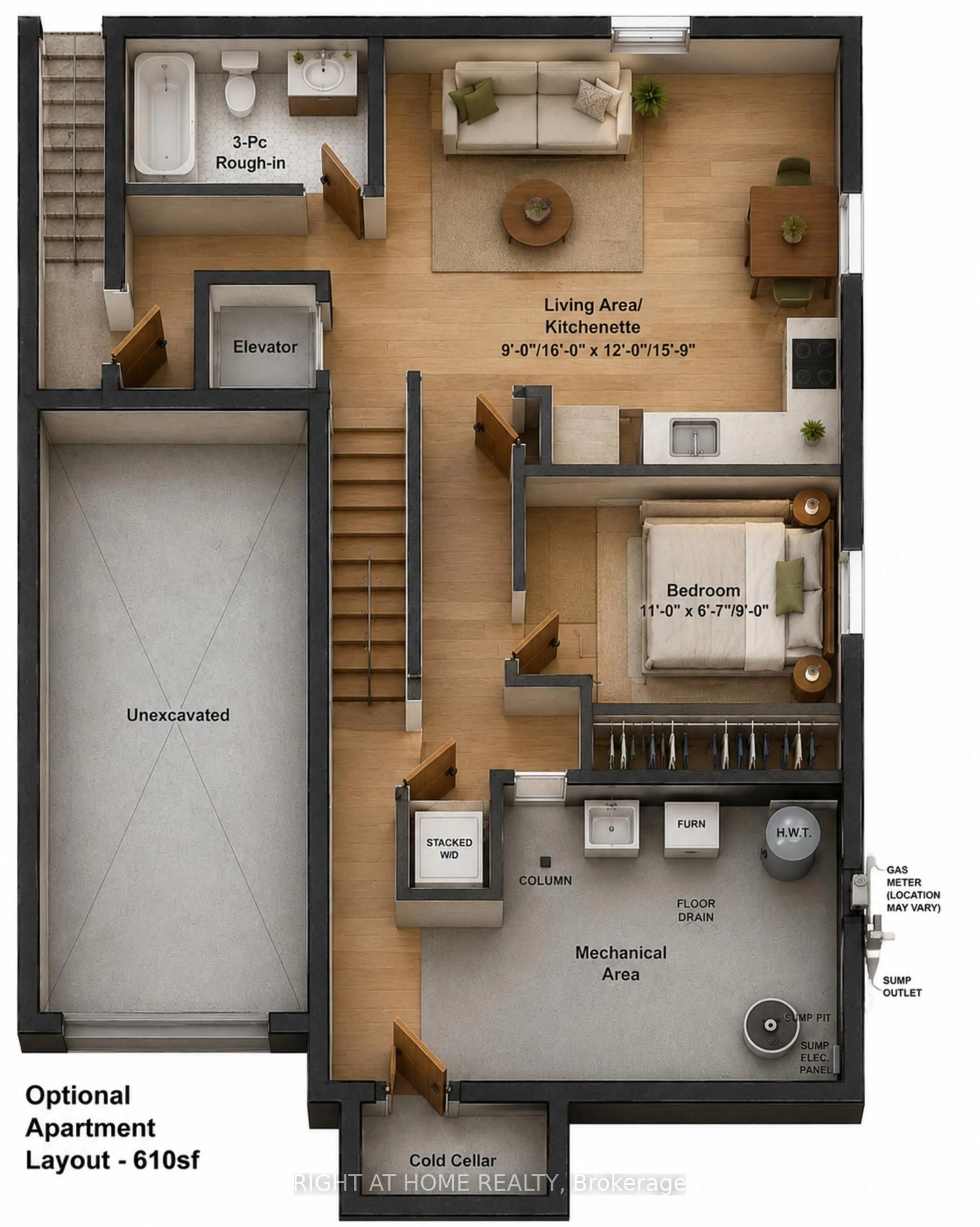 Floor plan for 279 Hess St, Hamilton Ontario L8P 3P6