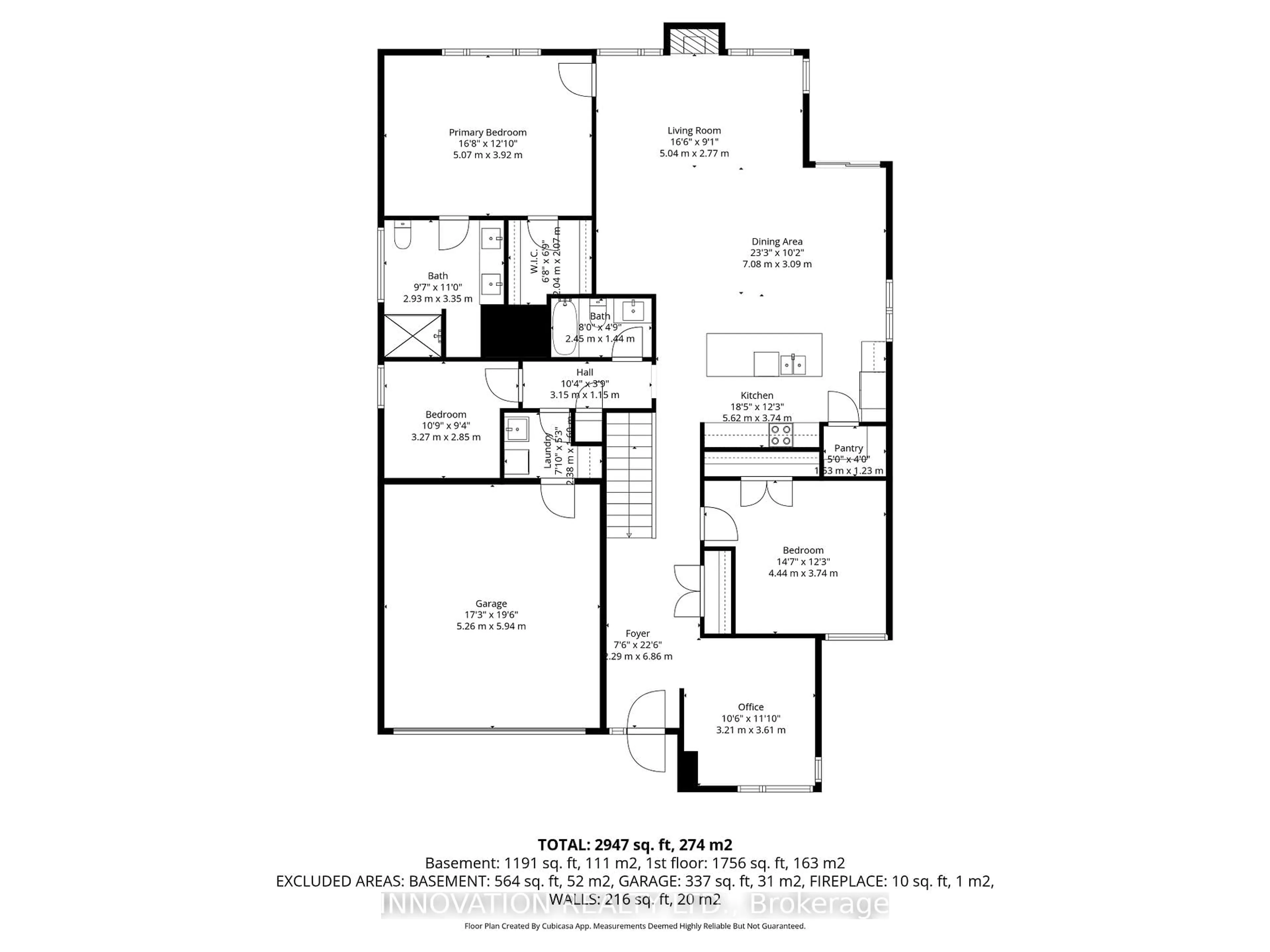 Floor plan for 94 Dunlop Rd, Carleton Place Ontario K7C 0R8