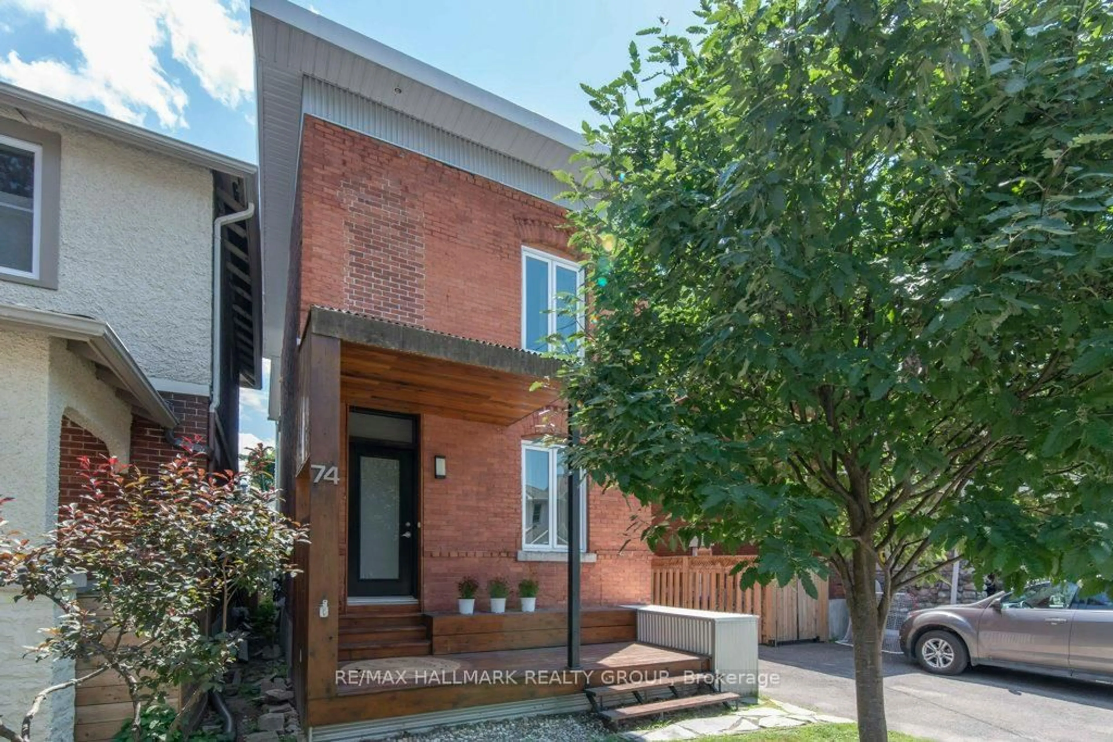 Home with brick exterior material, street for 74 Brighton Ave, Ottawa Ontario K1S 0T2