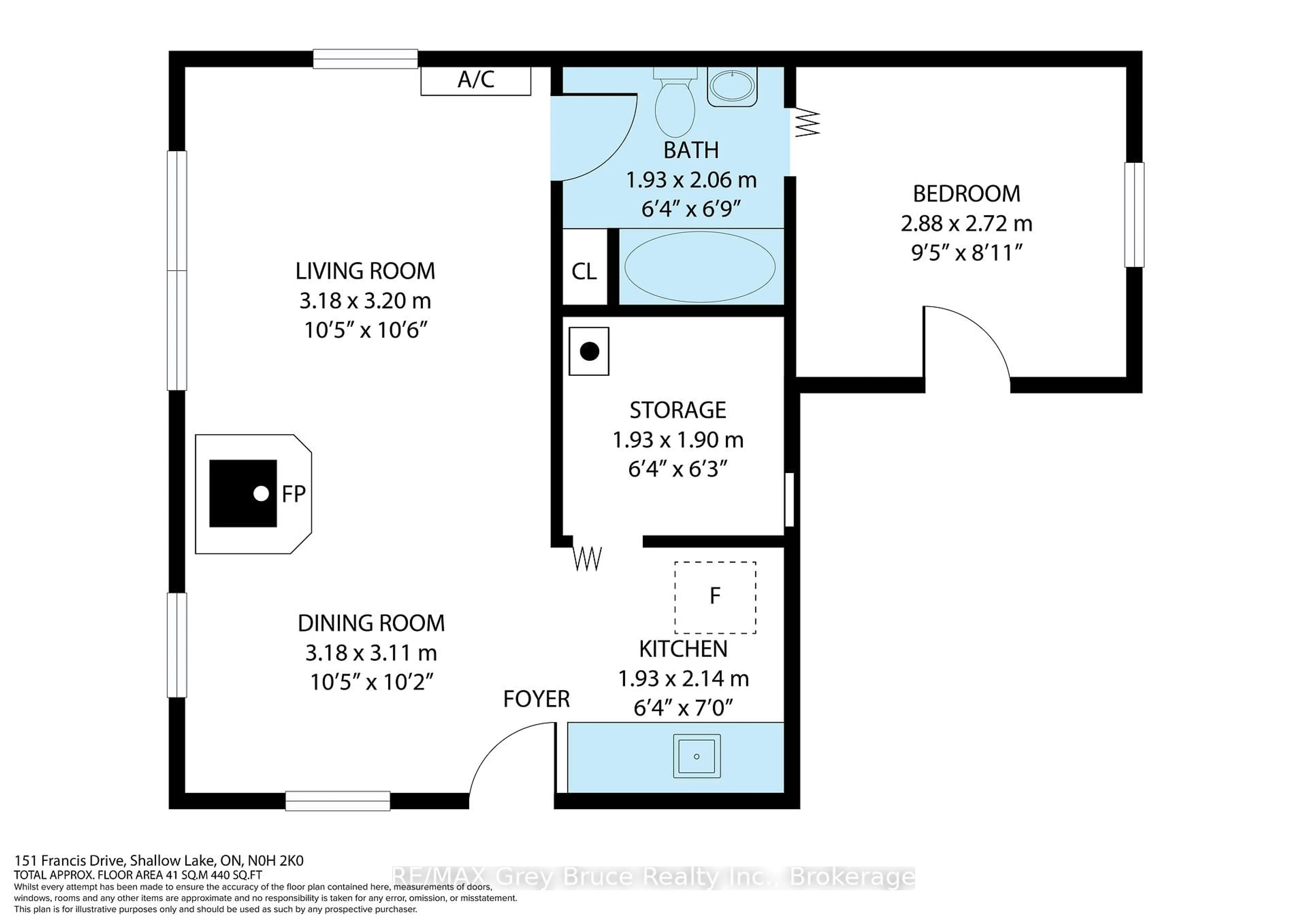 Floor plan for 151 Francis Dr, Georgian Bluffs Ontario N0H 2K0