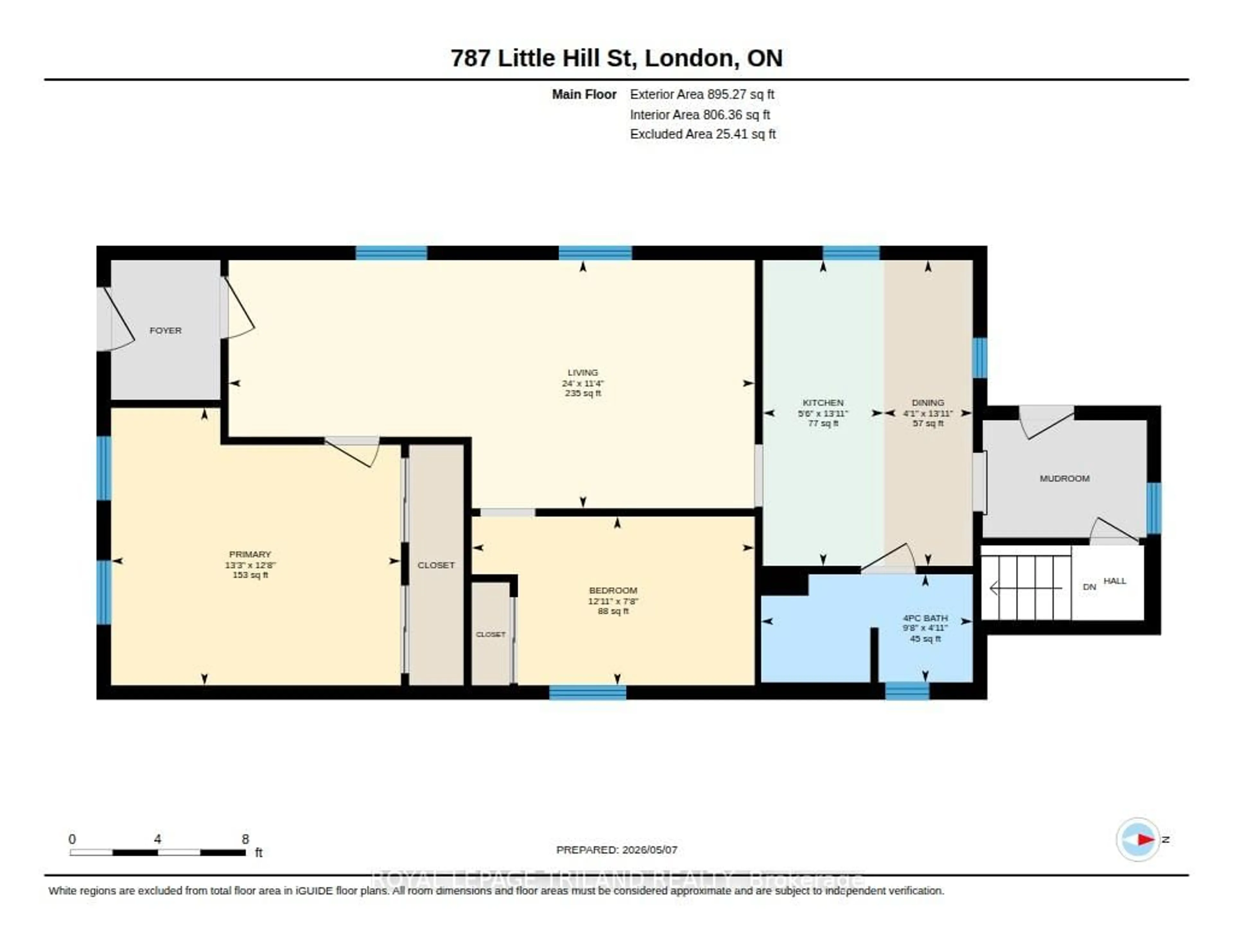 Floor plan for 787 Little Hill St, London East Ontario N5Z 1N1