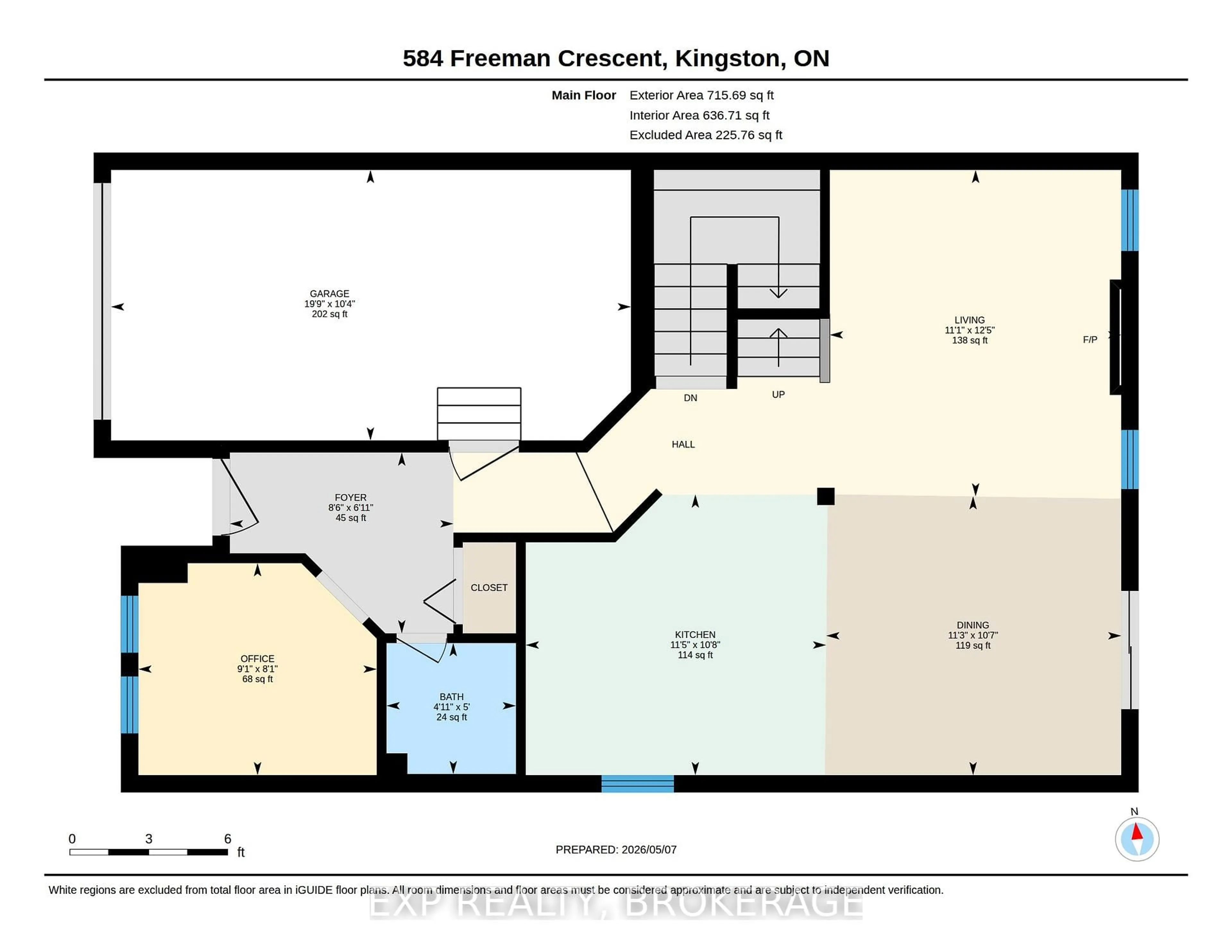 Floor plan for 584 FREEMAN Cres, Kingston Ontario K7K 7H6