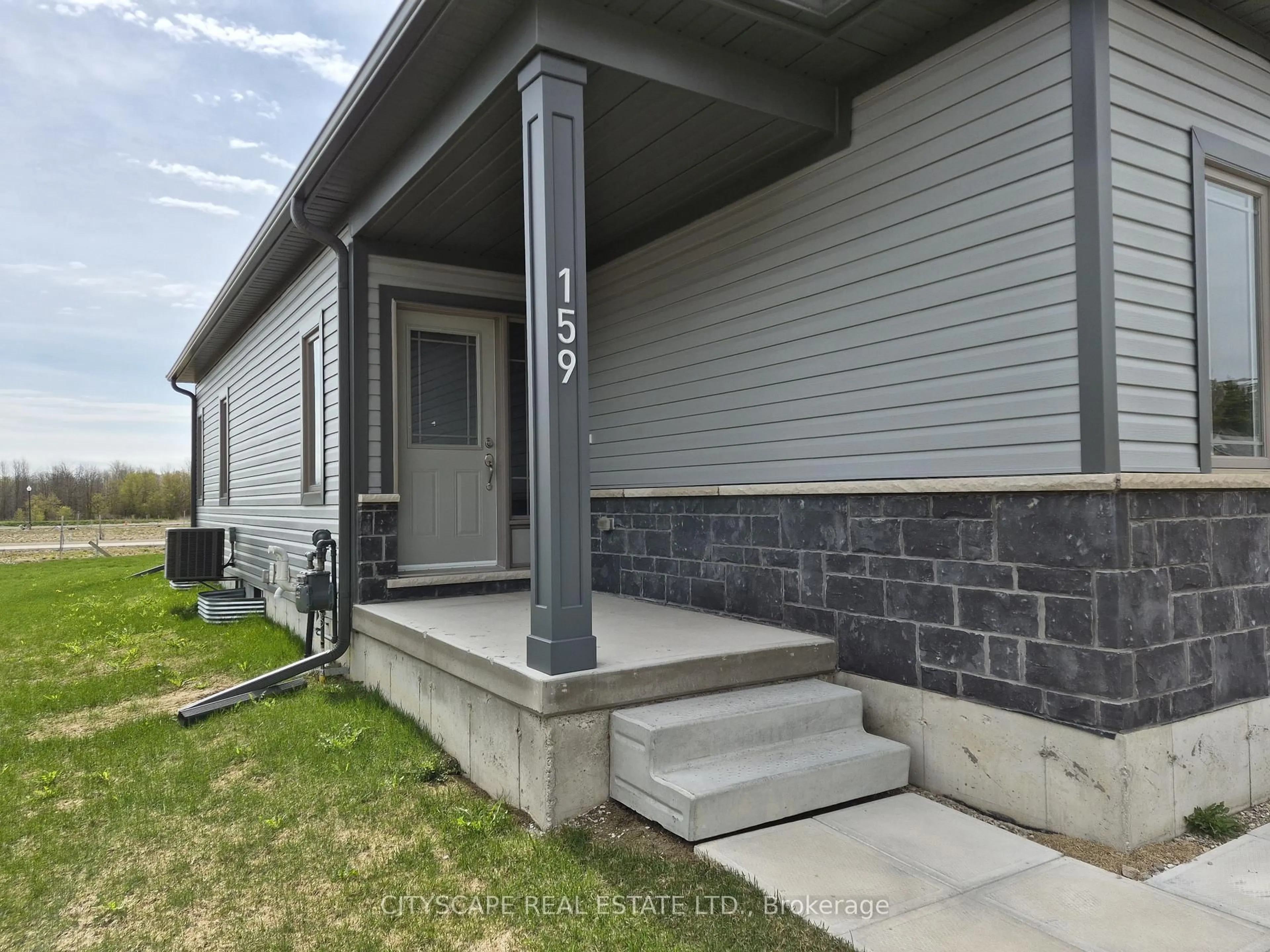 Home with vinyl exterior material, street for 159 Ellen St, North Perth Ontario N0G 1B0