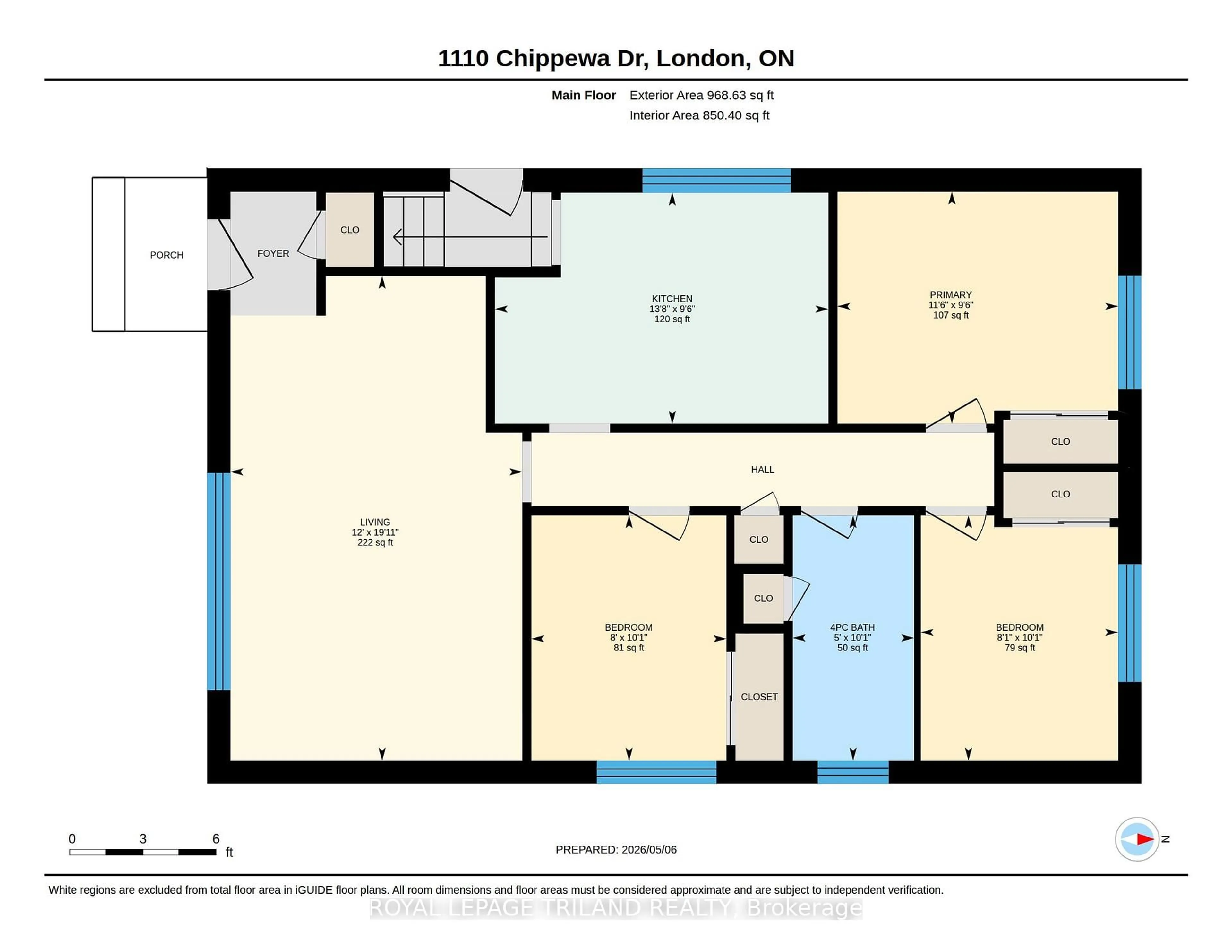 Floor plan for 1110 Chippewa Dr, London East Ontario N5V 2T7