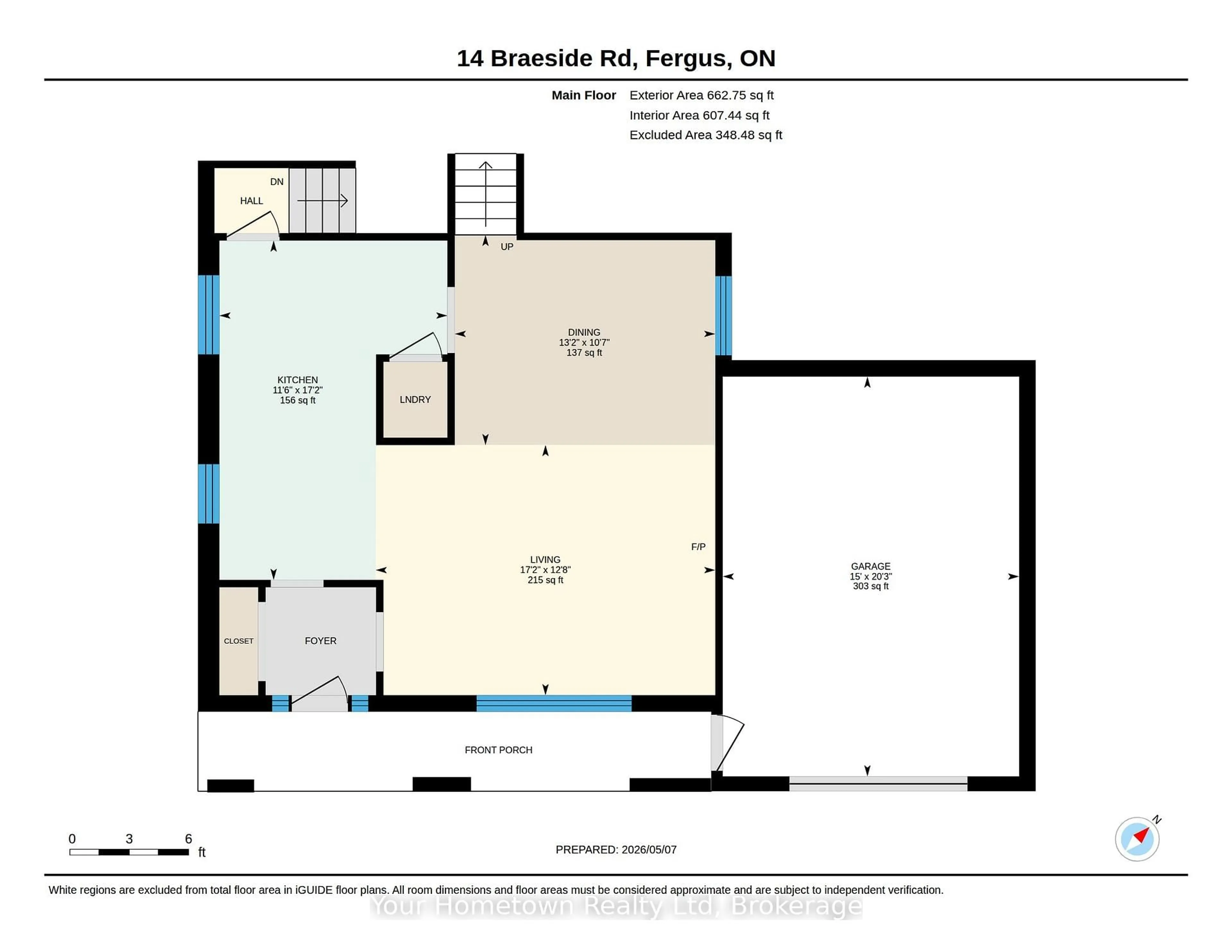 Floor plan for 14 Braeside St, Centre Wellington Ontario N1M 2Y8