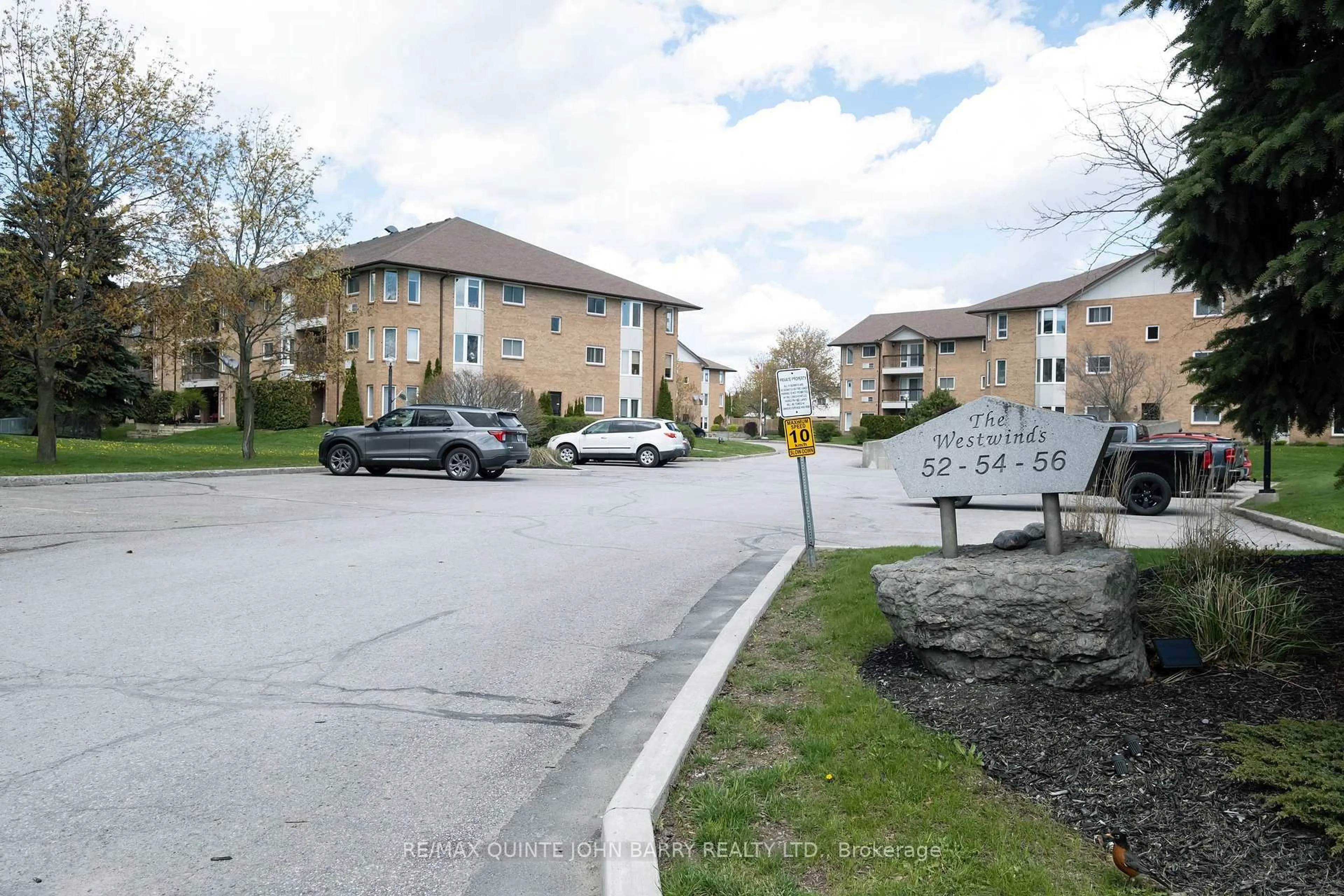 A pic from outside/outdoor area/front of a property/back of a property/a pic from drone, street for 202-56 Tripp Blvd, Quinte West Ontario K8V 5V1