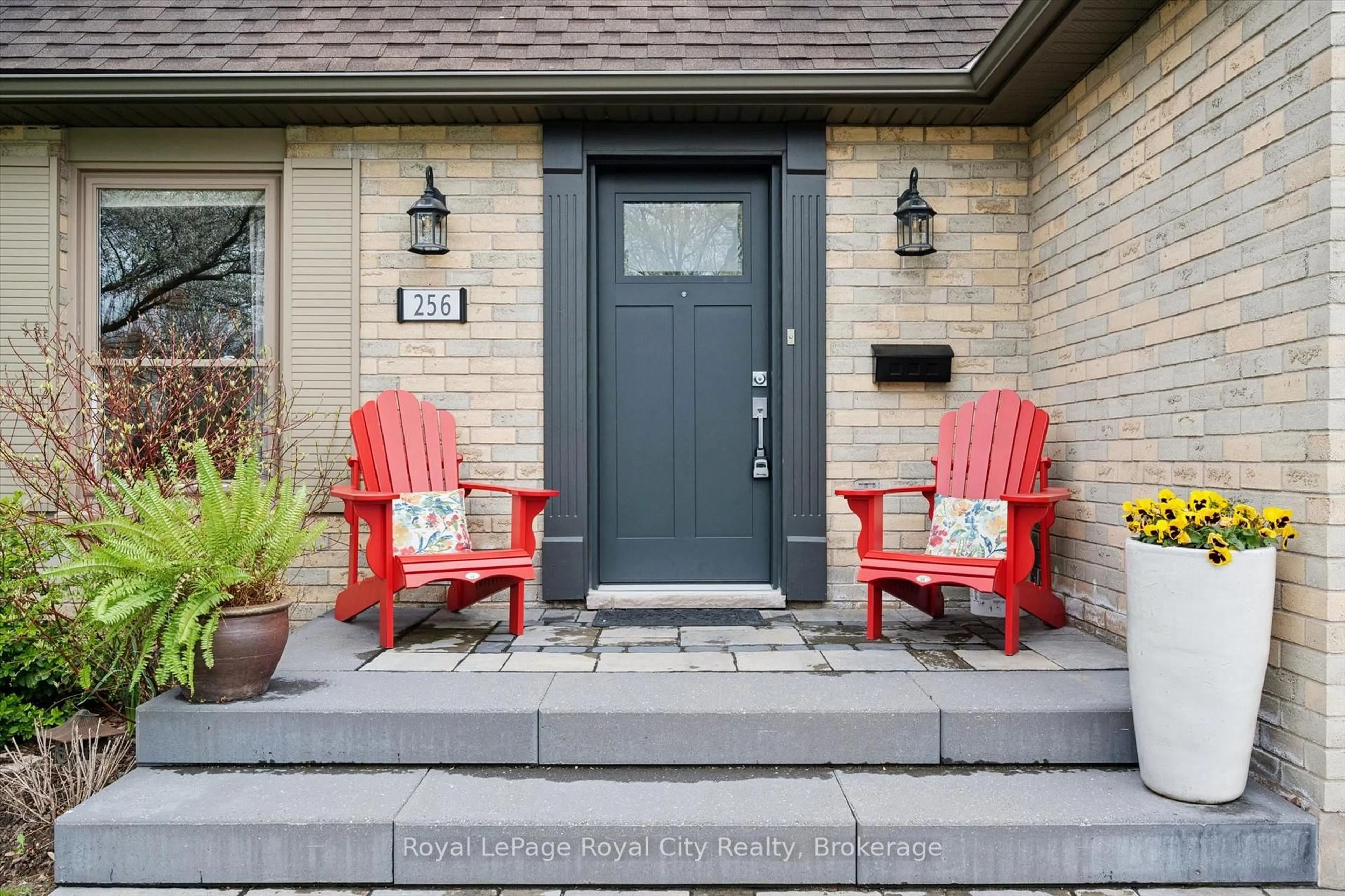 Home with brick exterior material, street for 256 West Acres Dr, Guelph Ontario N1H 7P1