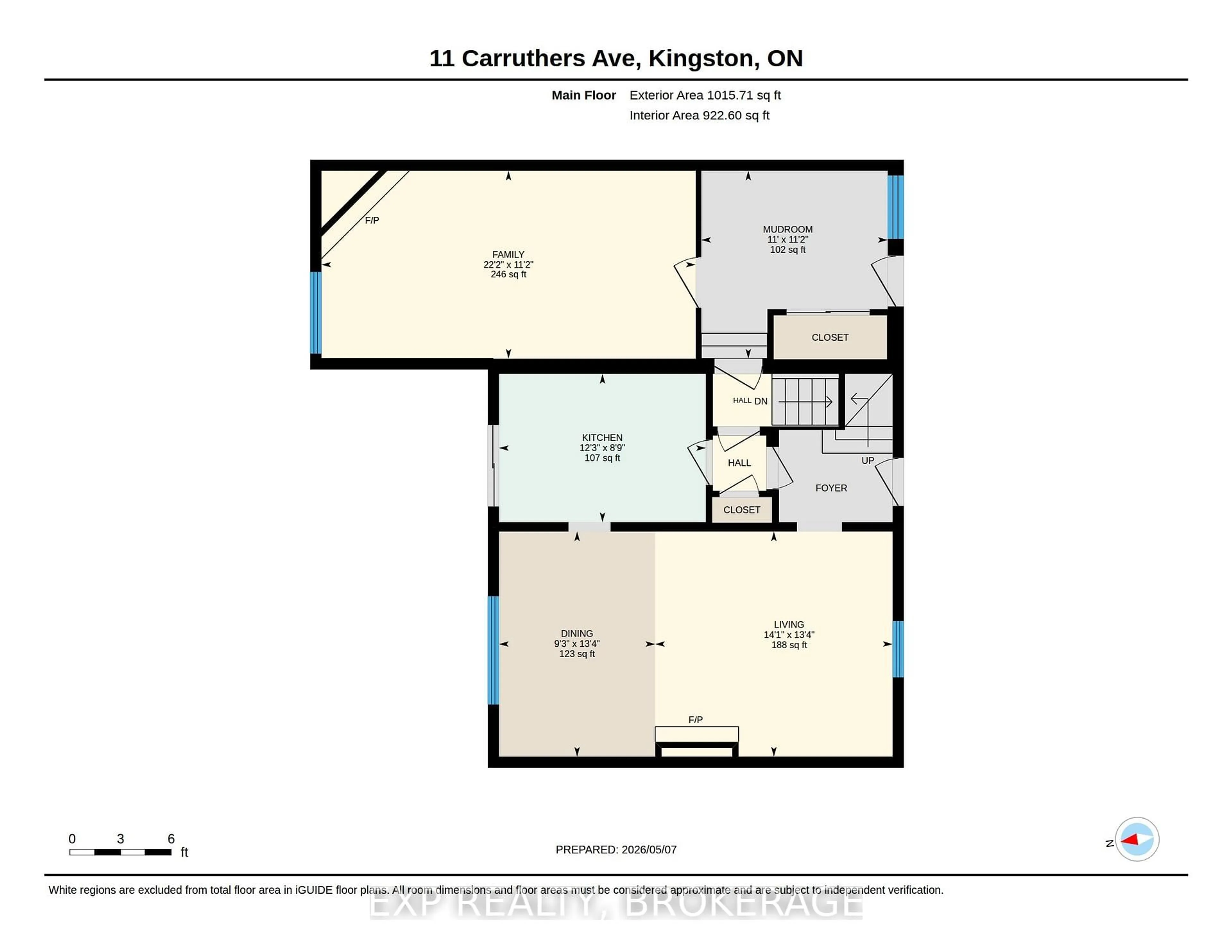 Floor plan for 11 CARRUTHERS Ave, Kingston Ontario K7L 1L9