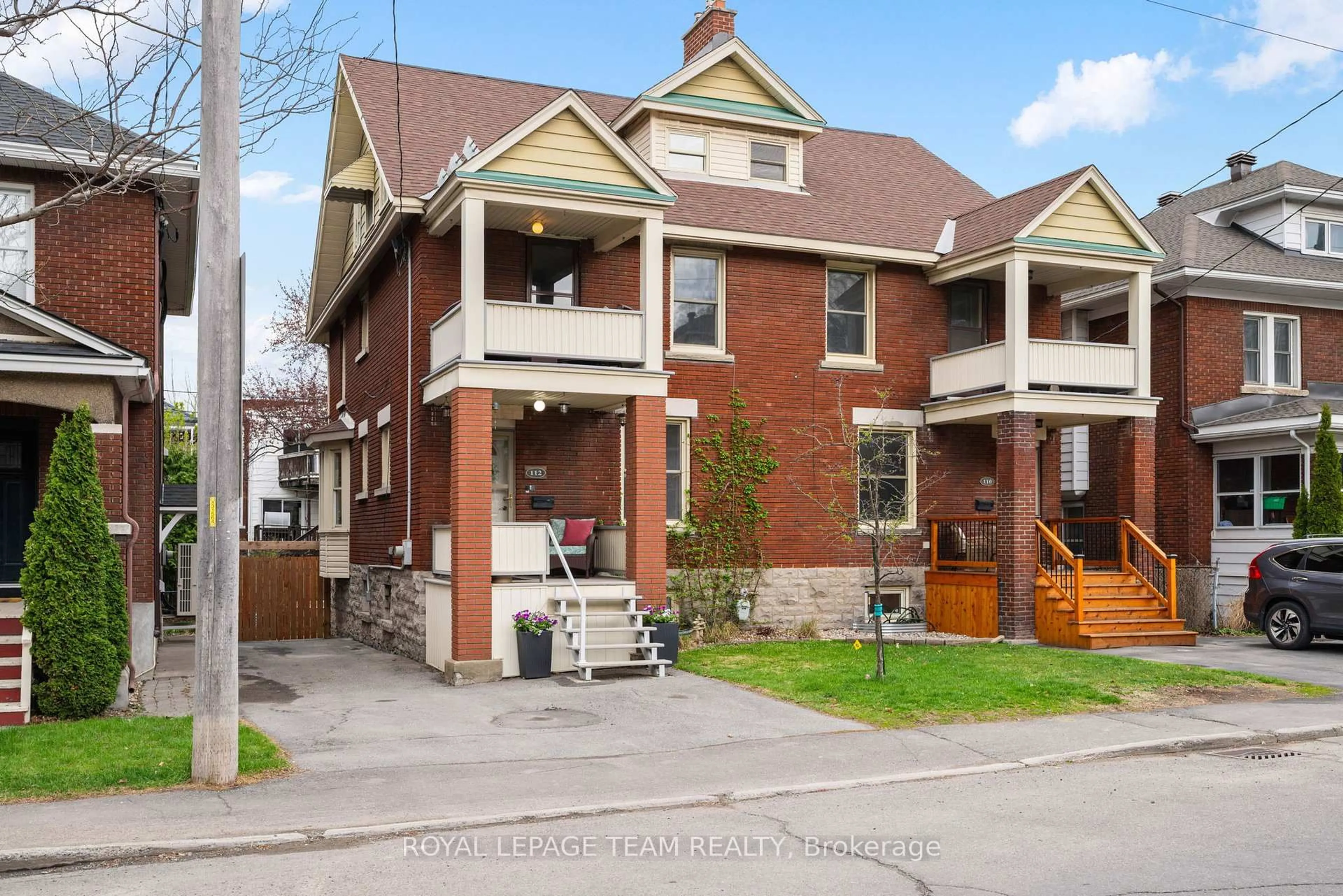 Home with brick exterior material, street for 112 Fairmont Ave, Ottawa Ontario K1Y 1X6