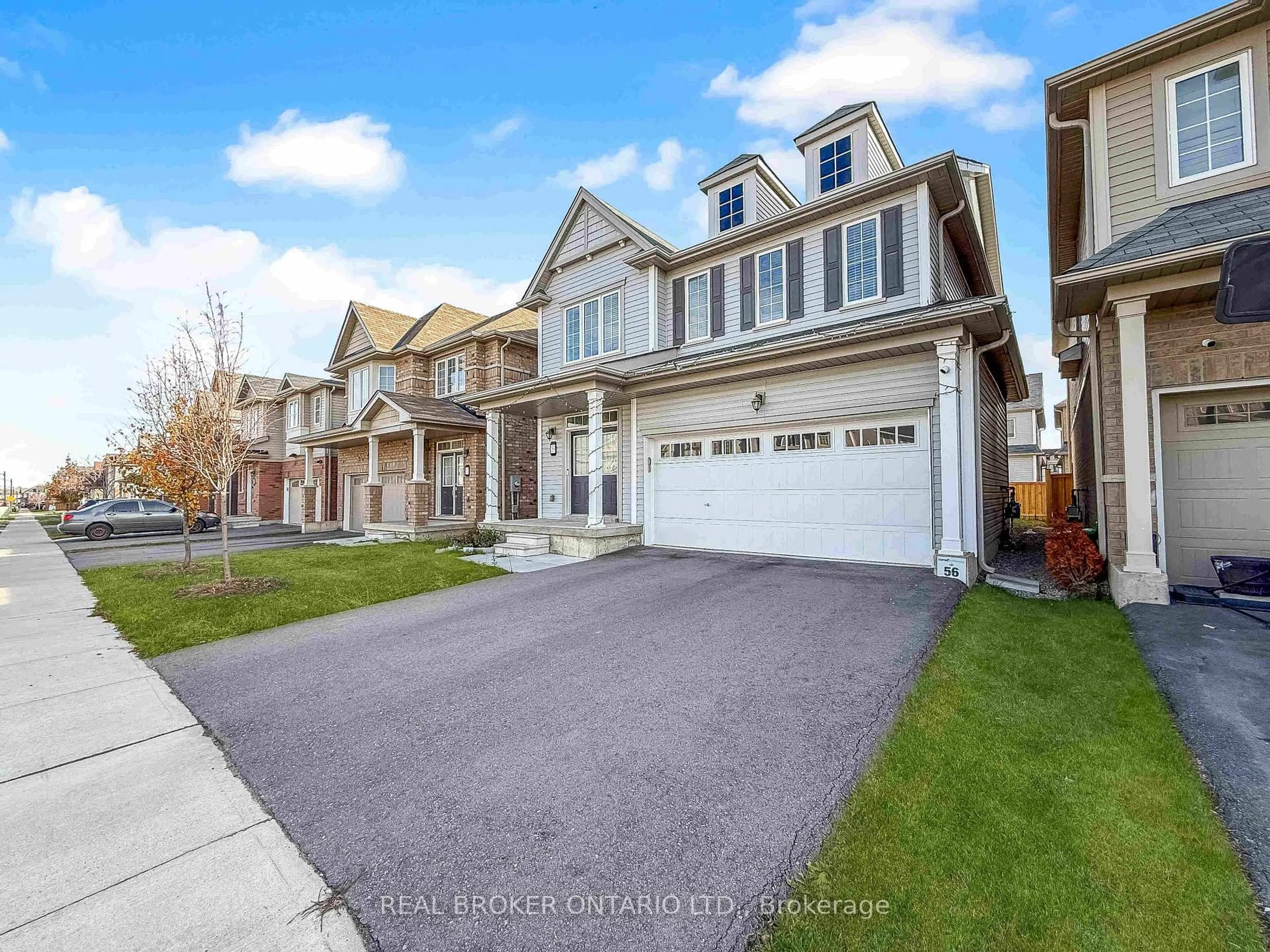 Home with vinyl exterior material, street for 159 Longboat Ru, Brantford Ontario N3T 0R8