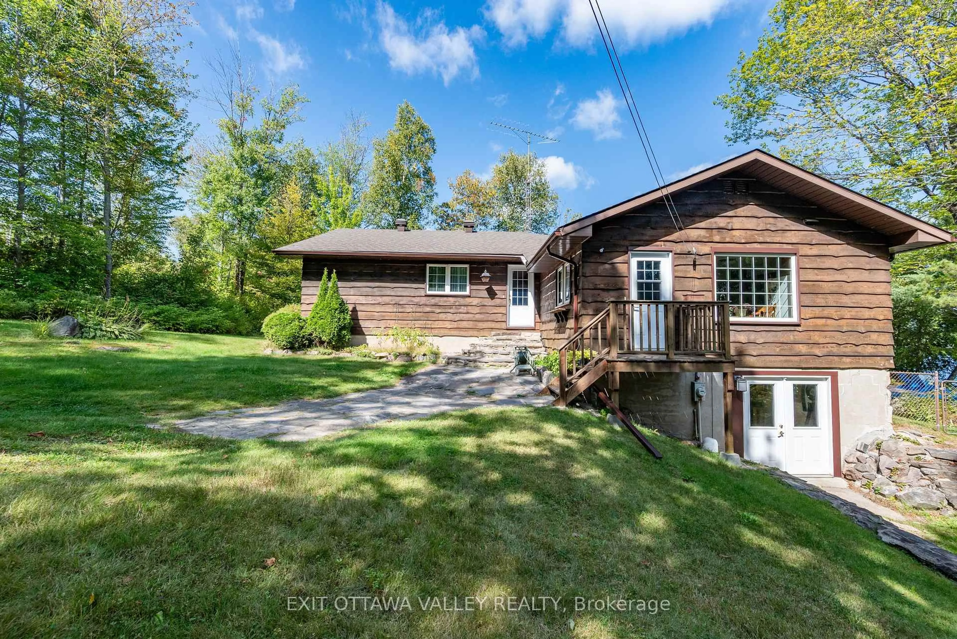 A pic from outside/outdoor area/front of a property/back of a property/a pic from drone, water/lake/river/ocean view for 71 Delaney Lane, Kaladar Ontario K0H 1P0