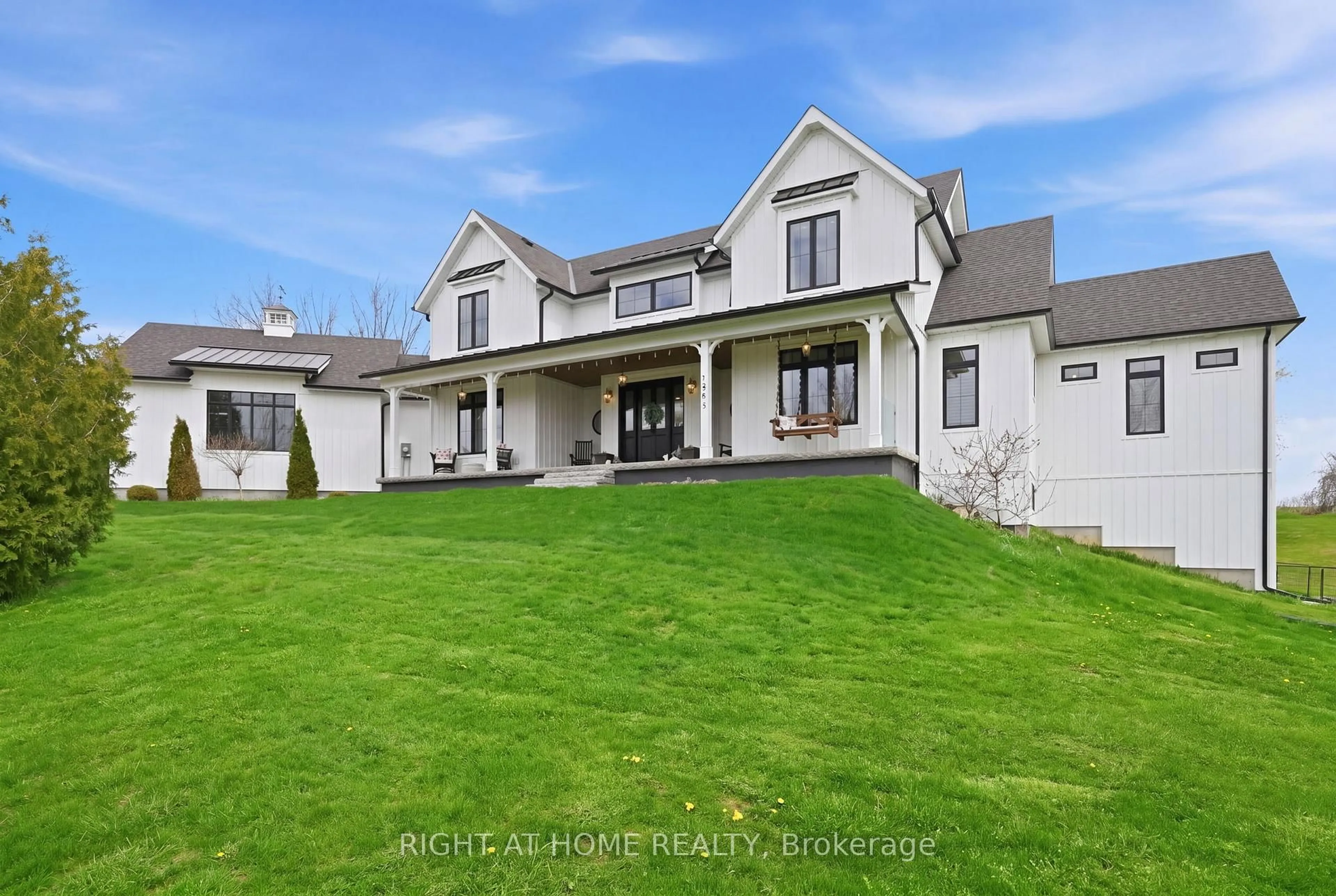 A pic from outside/outdoor area/front of a property/back of a property/a pic from drone, mountain view for 1983 Grimshaw Rd, Cobourg Ontario K9A 4J8