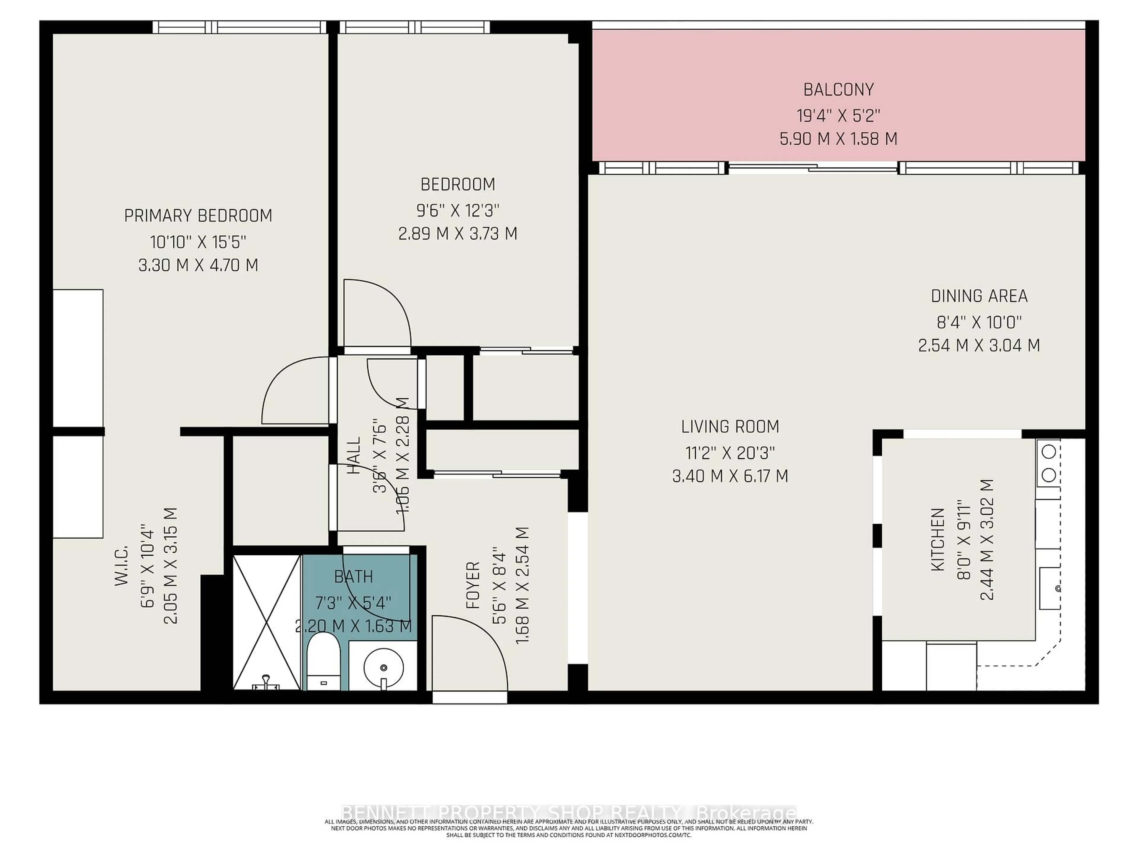 Floor plan for 2625 Regina St #1209, Ottawa Ontario K2B 5W8