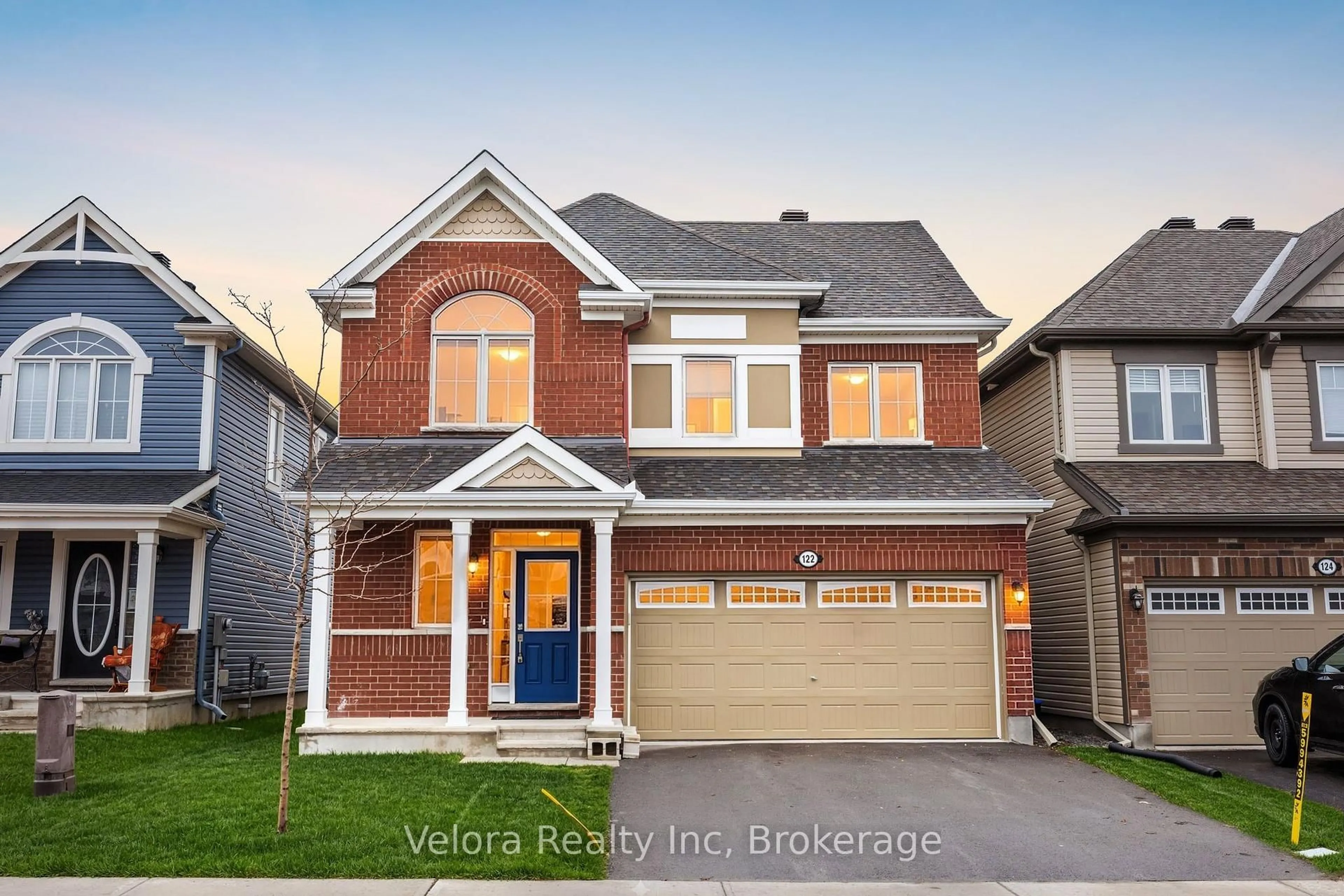 Home with brick exterior material, street for 122 Cranesbill Rd, Ottawa Ontario K2V 0J5