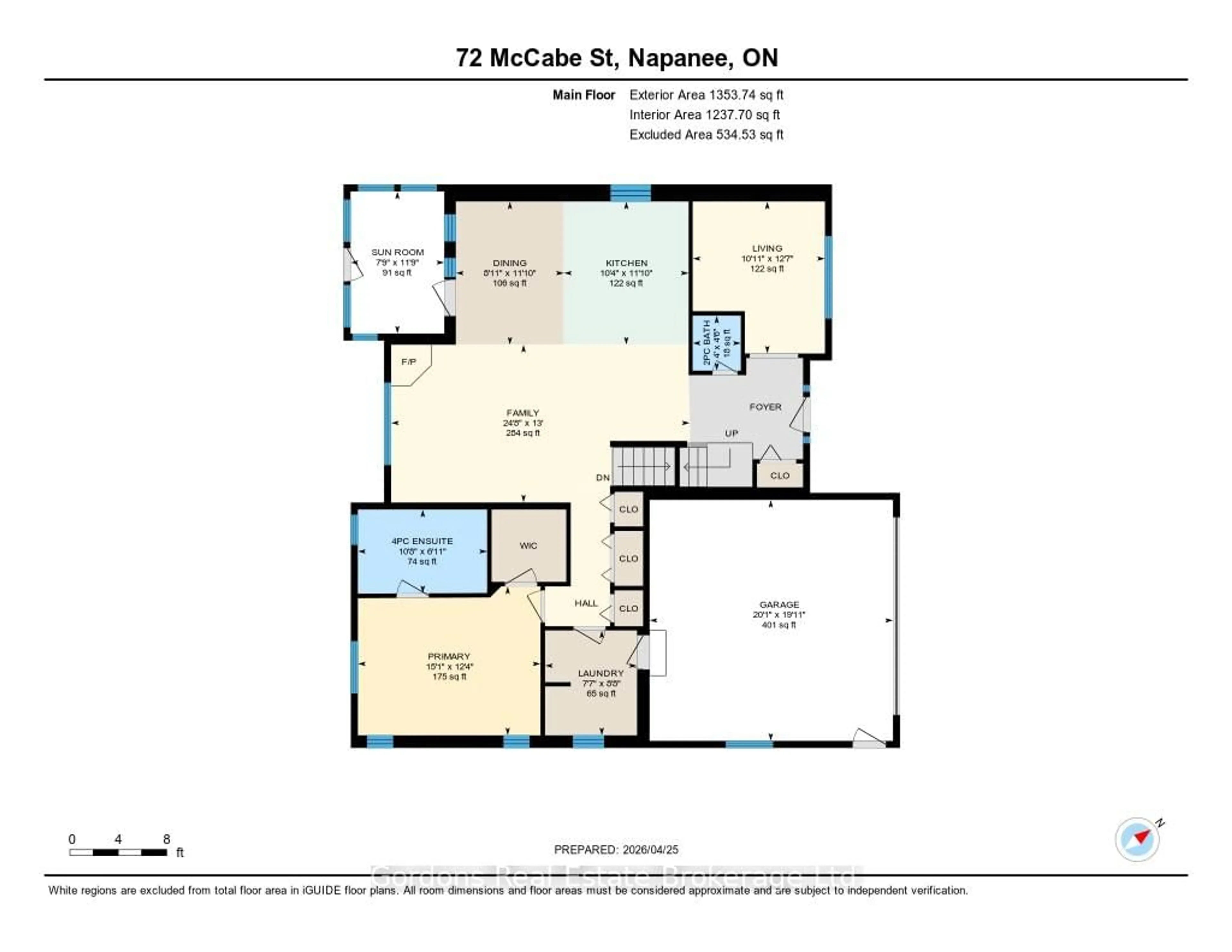 Floor plan for 72 Mccabe St, Greater Napanee Ontario K7R 3P6