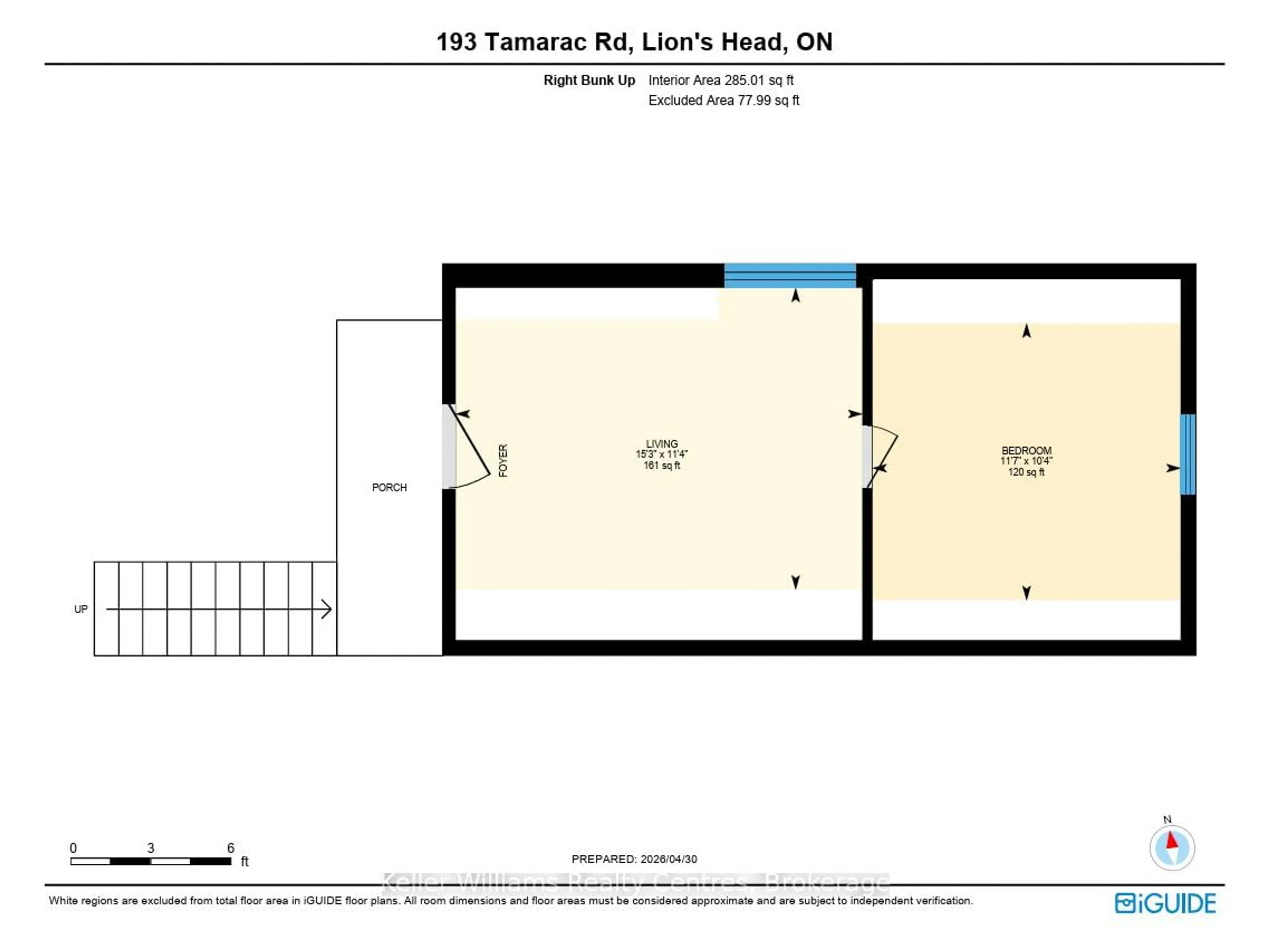 Floor plan for 193 Tamarac Rd, Northern Bruce Peninsula Ontario N0H 1W0
