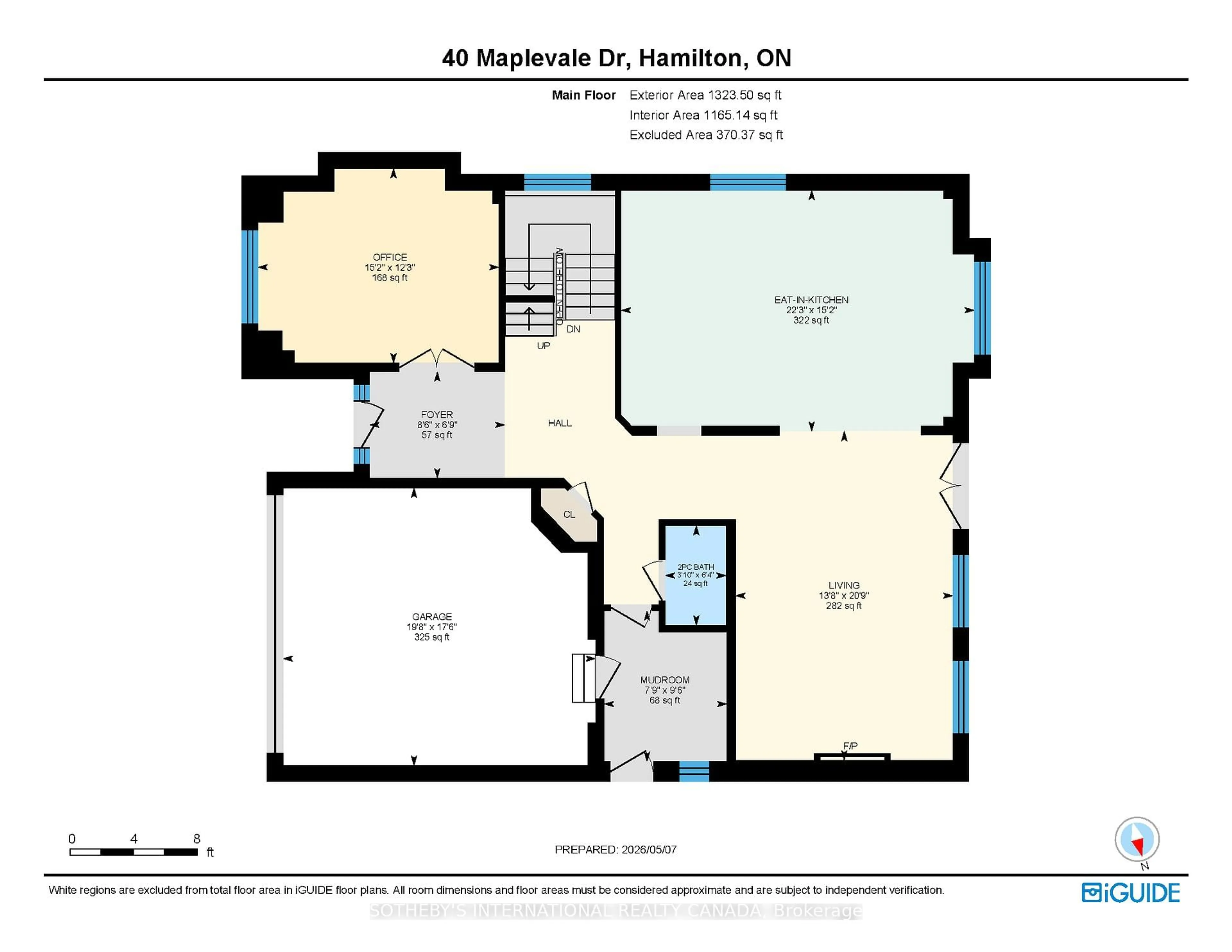 Floor plan for 40 Maplevale Dr, Hamilton Ontario L9G 0C5
