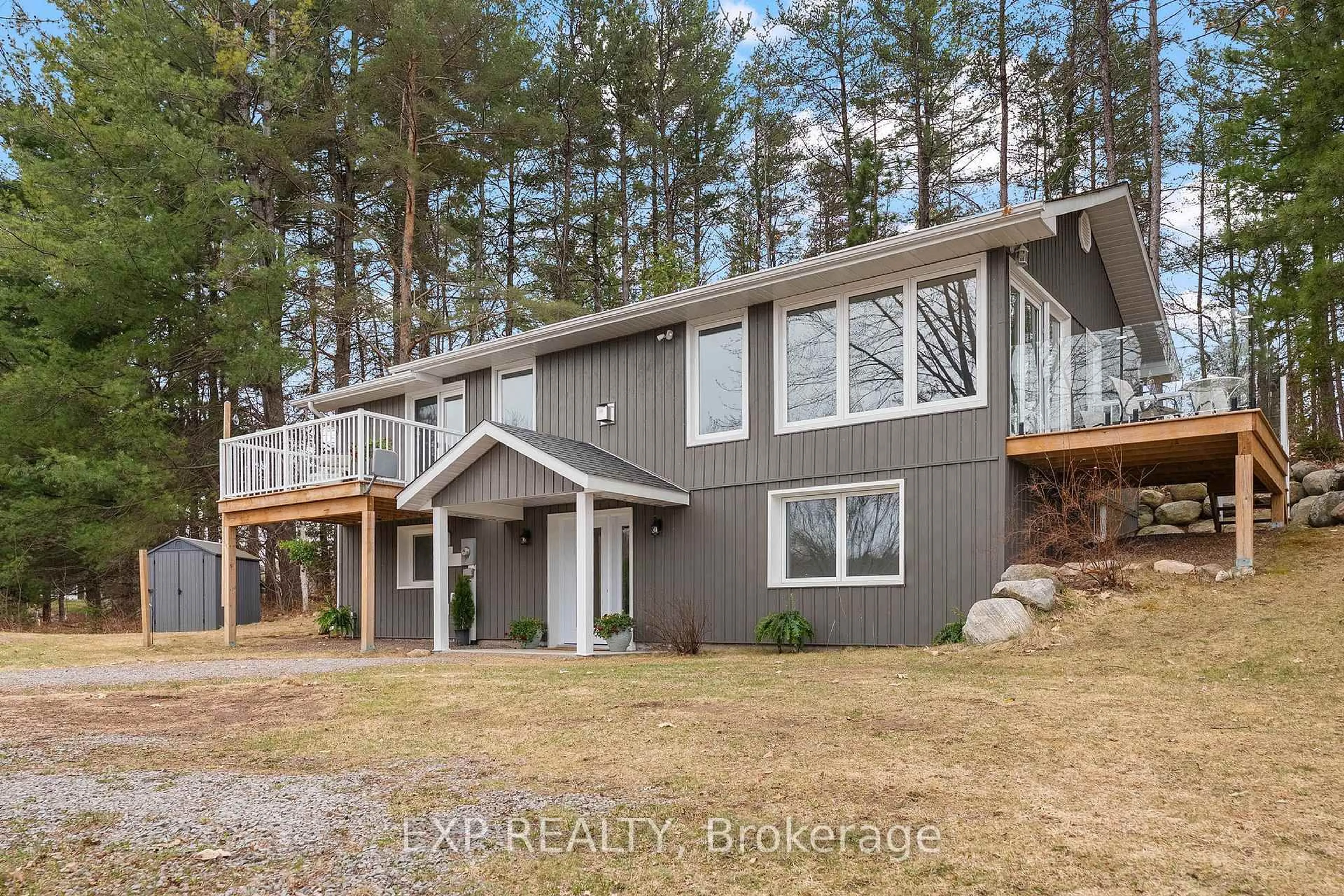 A pic from outside/outdoor area/front of a property/back of a property/a pic from drone, unknown for 59 Strack Lane, Barry's Bay Ontario K0J 1B0