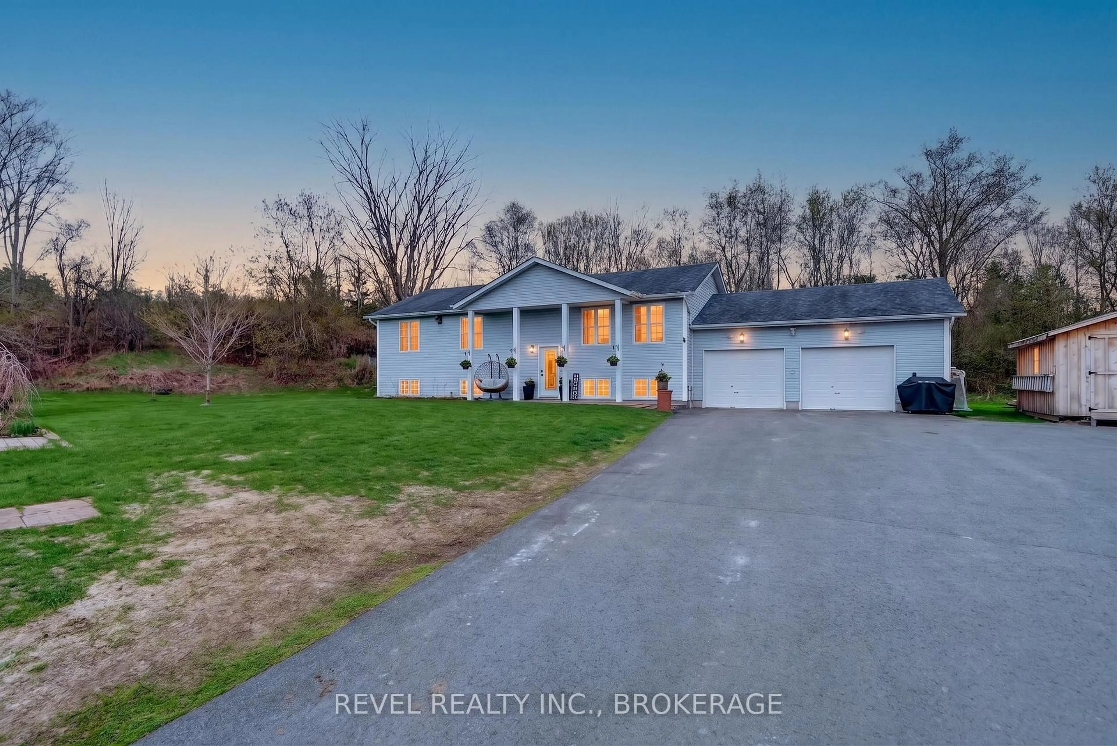 A pic from outside/outdoor area/front of a property/back of a property/a pic from drone, water/lake/river/ocean view for 4095 Graham Rd, Harrowsmith Ontario K0H 1V0