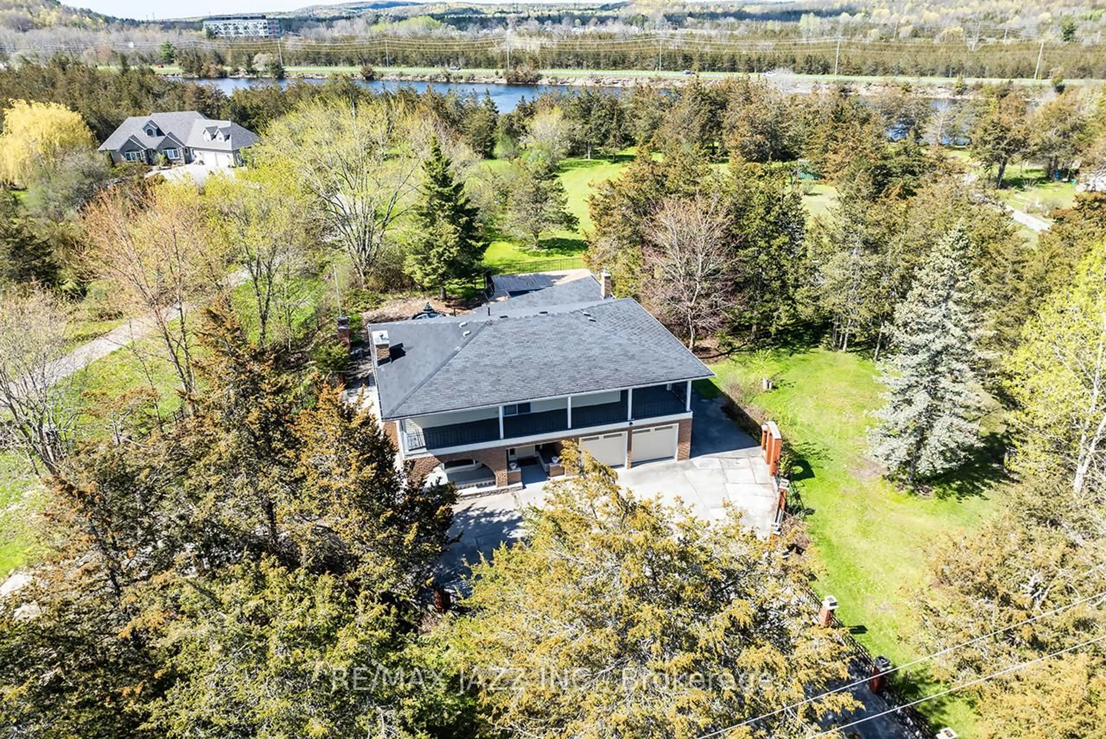A pic from outside/outdoor area/front of a property/back of a property/a pic from drone, water/lake/river/ocean view for 1249 Glen Miller Rd, Hastings Ontario K0K 2C0