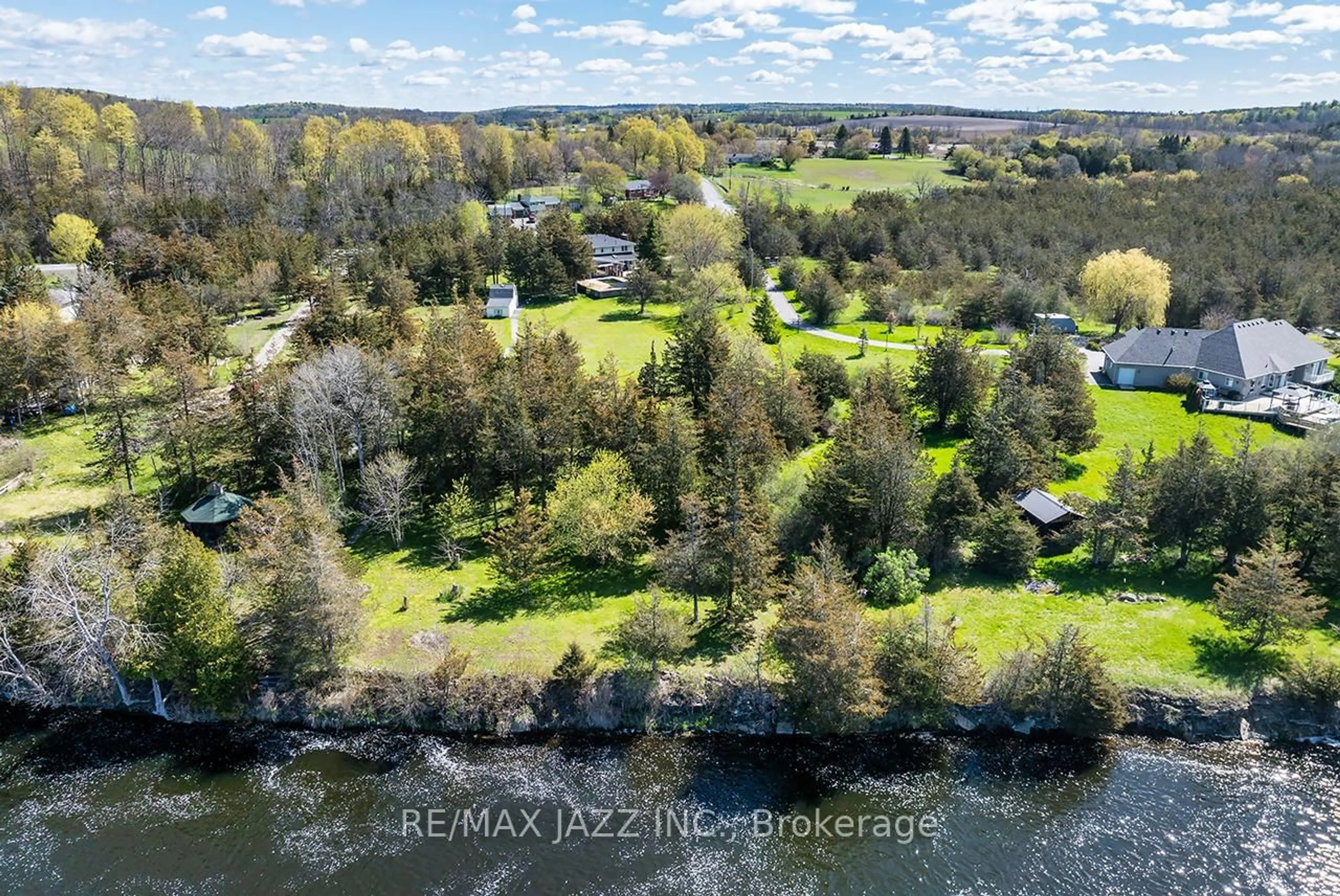 A pic from outside/outdoor area/front of a property/back of a property/a pic from drone, water/lake/river/ocean view for 1249 Glen Miller Rd, Hastings Ontario K0K 2C0