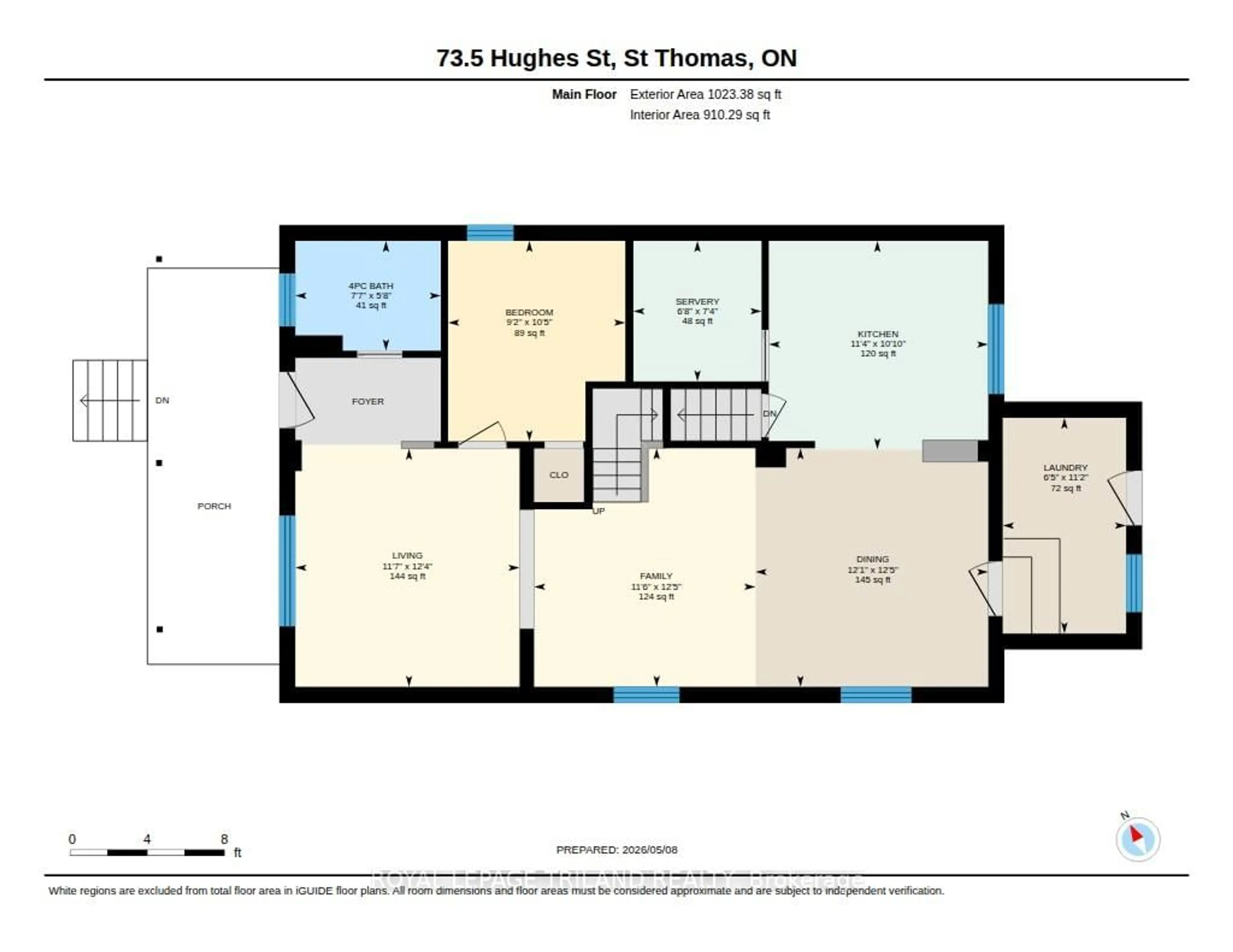 Floor plan for 73.5 Hughes St, St. Thomas Ontario N5P 2Y7