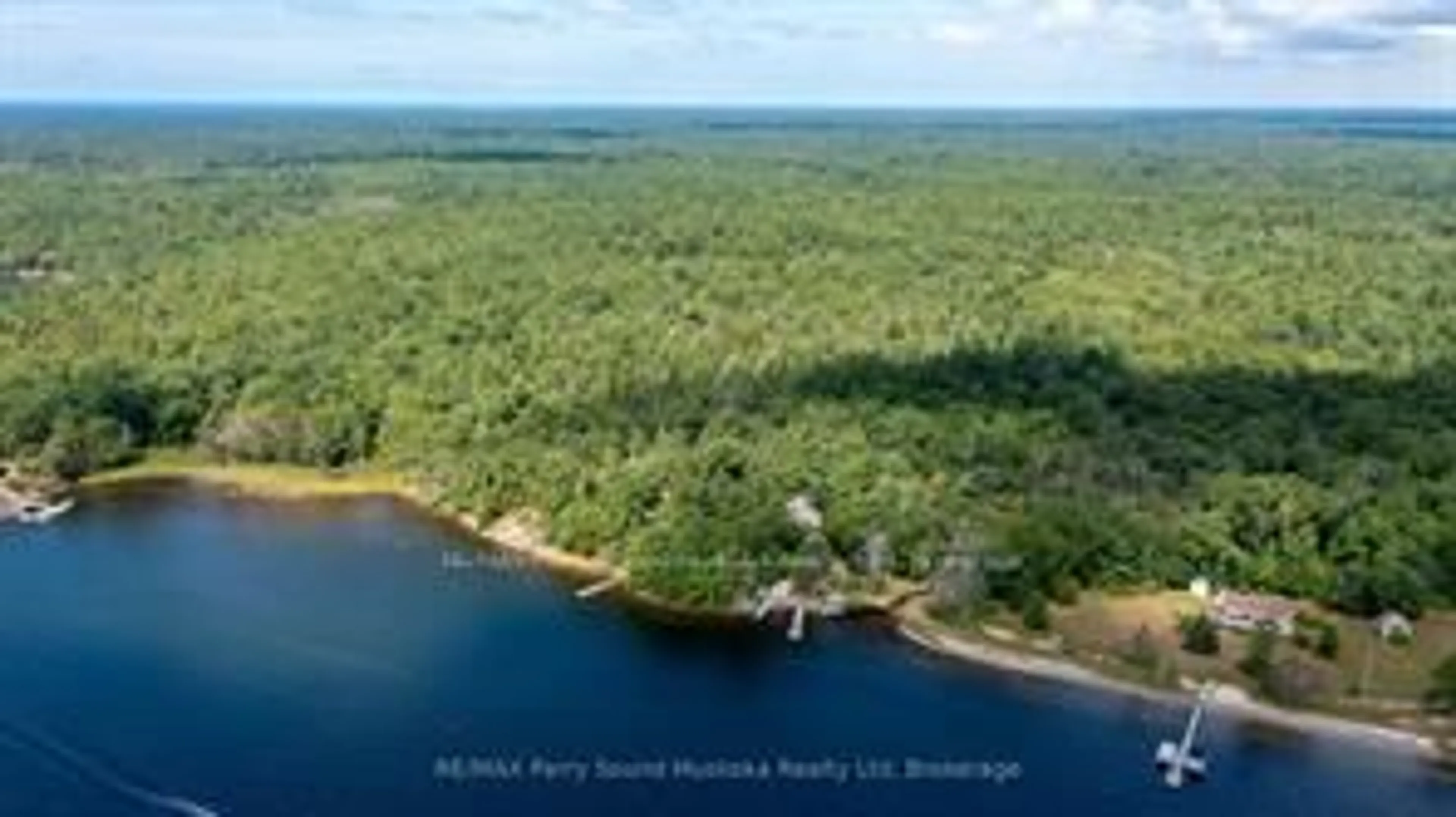 A pic from outside/outdoor area/front of a property/back of a property/a pic from drone, water/lake/river/ocean view for 1516 Georgian Bay W/A, The Archipelago Ontario P0G 1K0