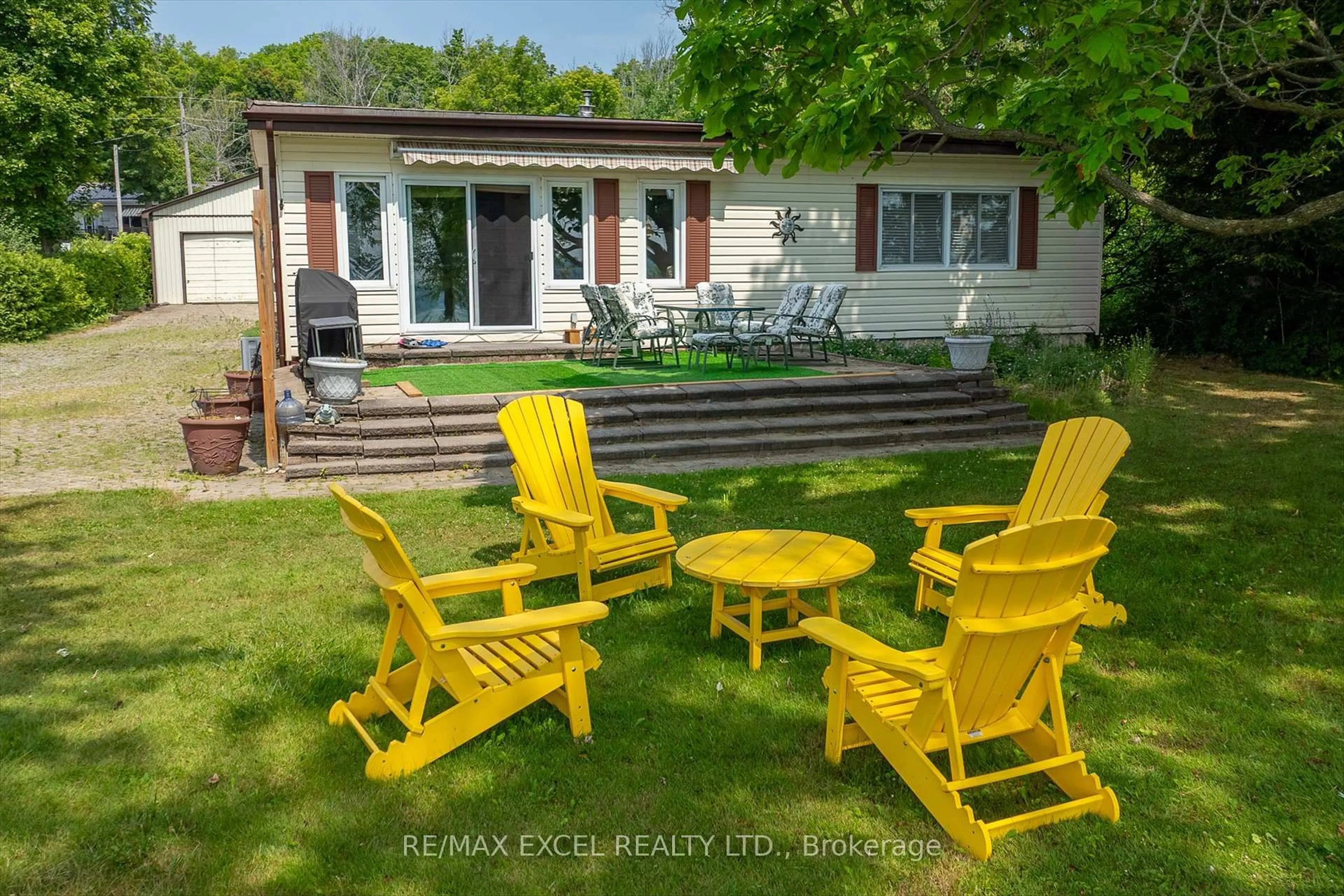 Patio, water/lake/river/ocean view for 665 North Shore Dr, Otonabee-South Monaghan Ontario P7B 6B3