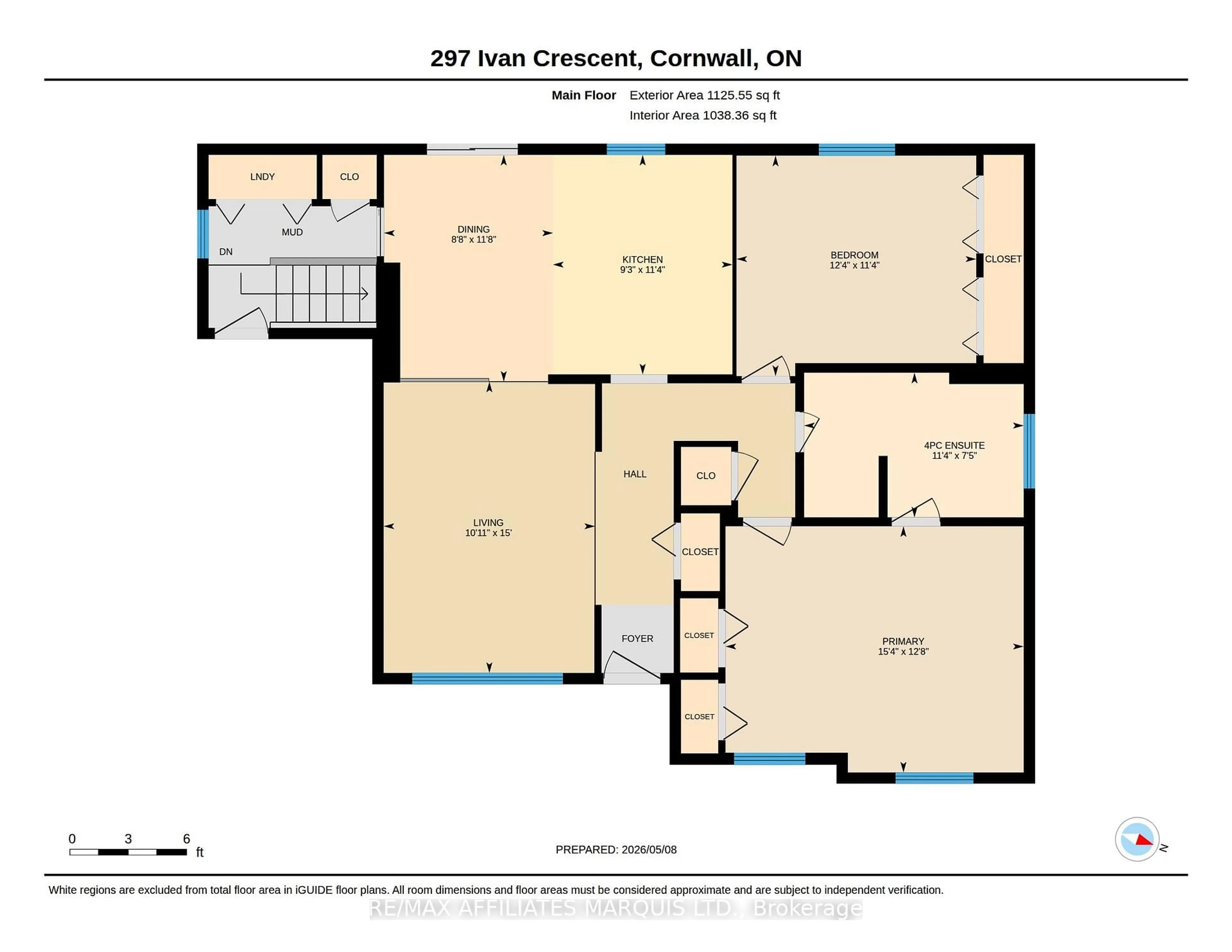Floor plan for 297 Ivan Cres, Cornwall Ontario K6H 7C6