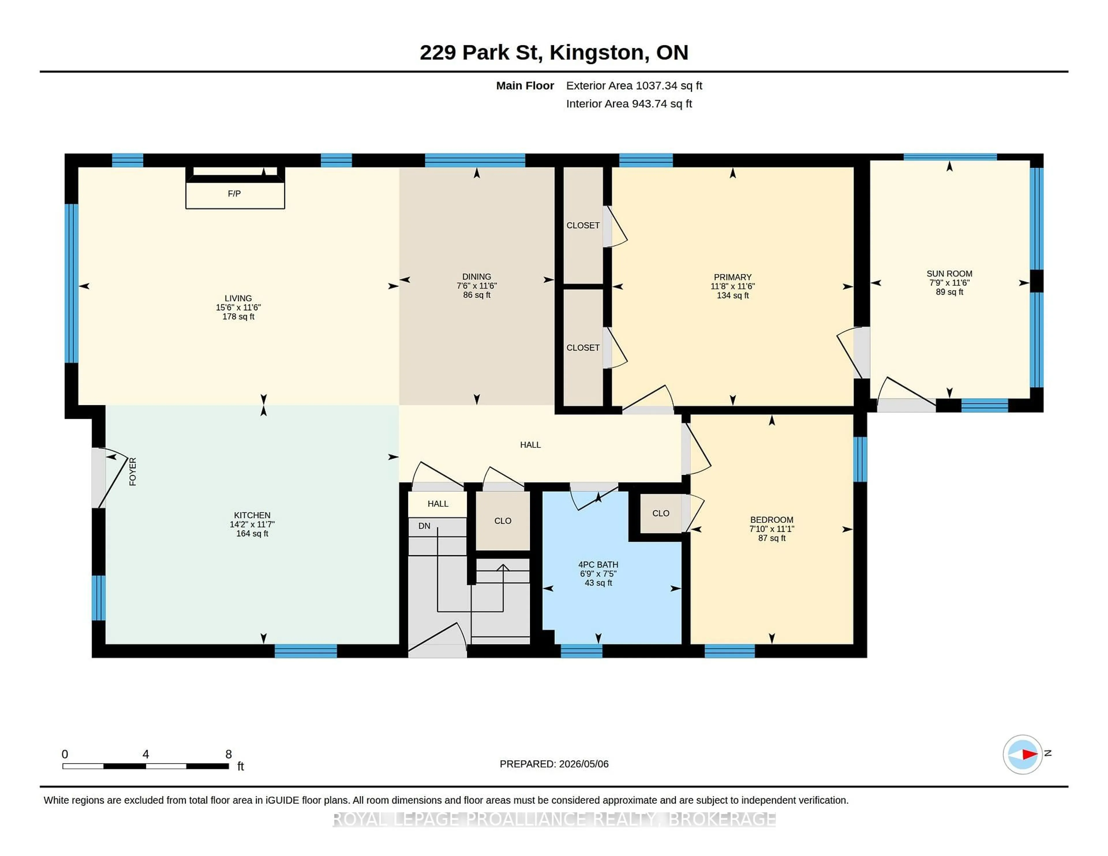 Floor plan for 229 Park St, Kingston Ontario K7L 1K4
