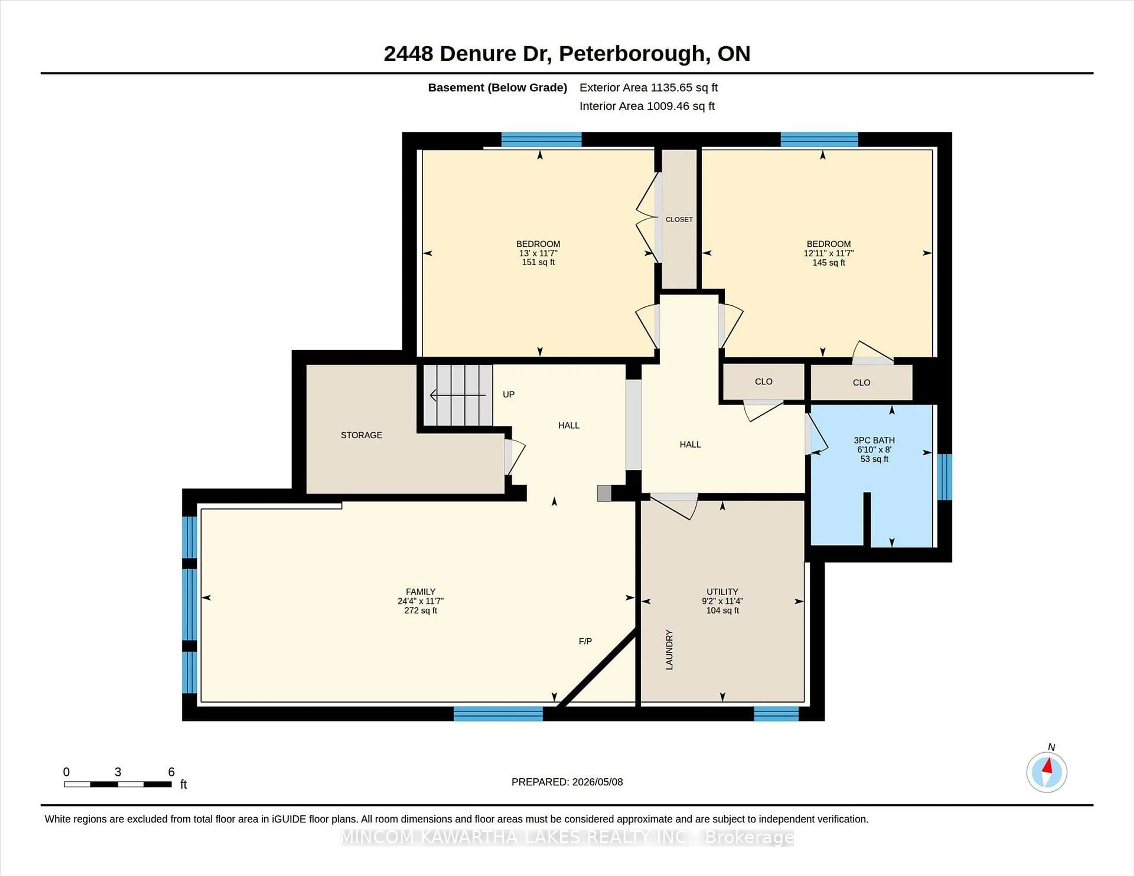 Floor plan for 2448 Denure Dr, Peterborough Ontario K9K 2L4