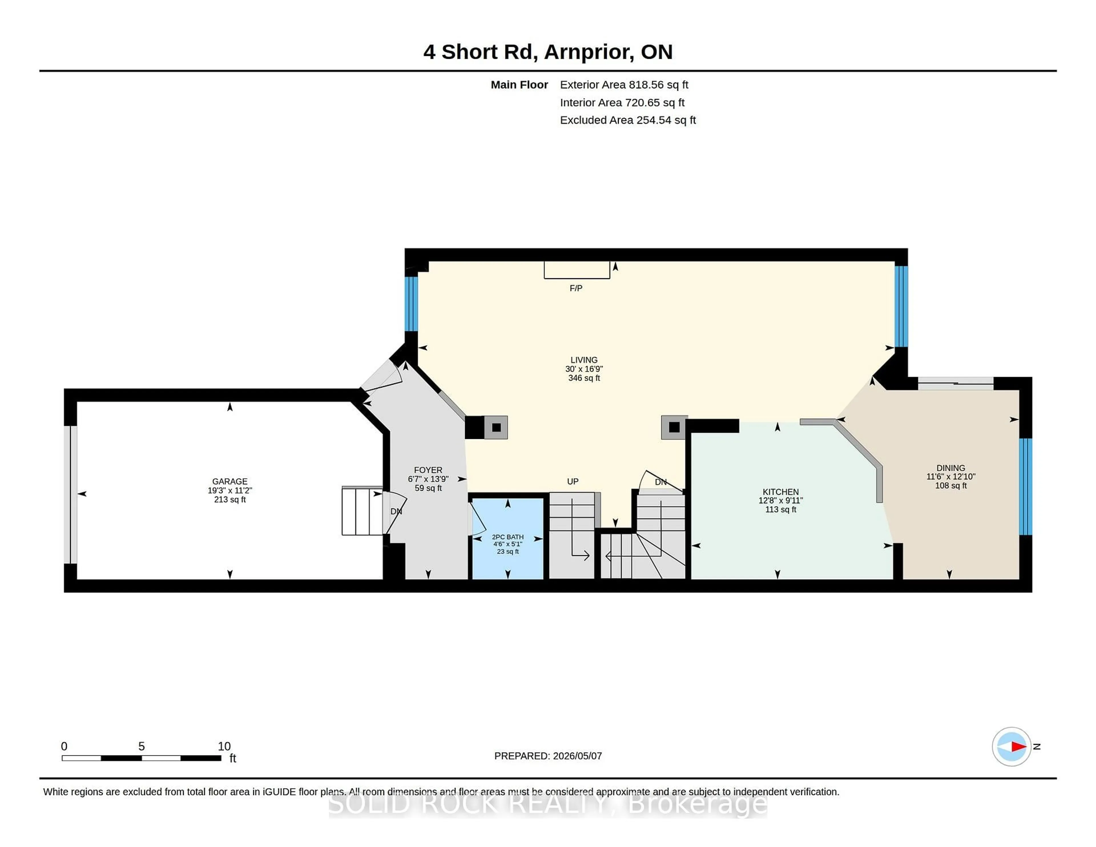 Floor plan for 4 Short Rd, Arnprior Ontario K7S 0B9